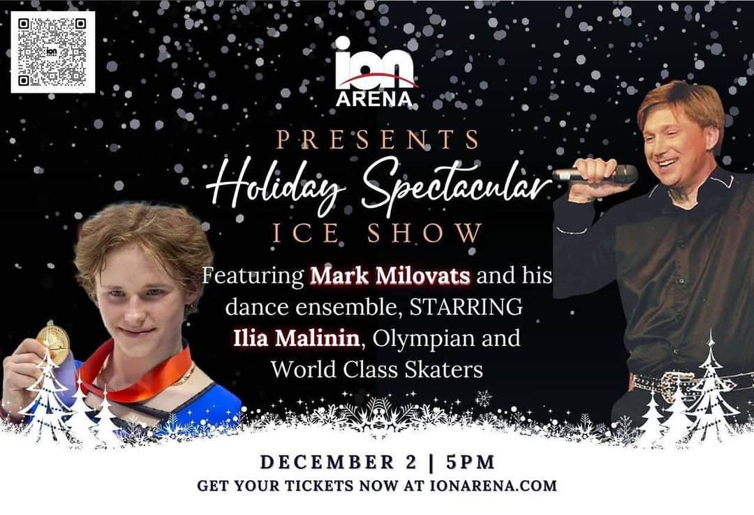 イリア・マリニンのインスタグラム：「Birthday plans: performing at the Holiday Spectacular on Ice on December 2nd. Excited to celebrate with all of you!」