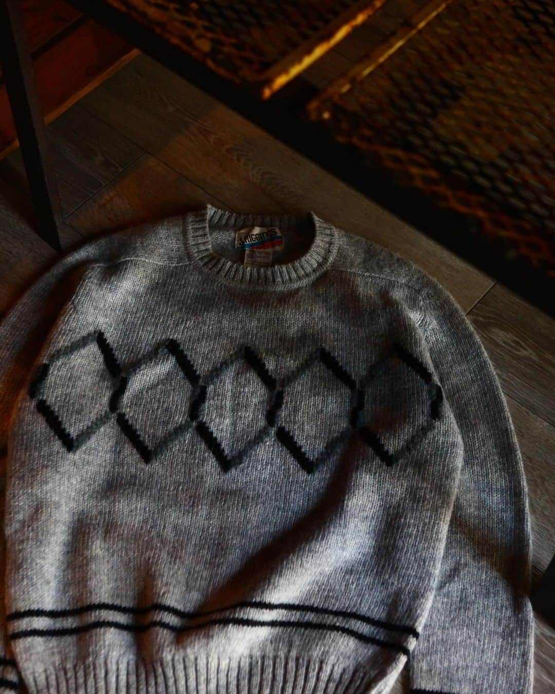 vostokのインスタグラム：「80s J.RIGGNGS Wool Knit Sweater  細かい詳細は https://vostok.base.shop に掲載  #古着#vostok#forsale#vintage#vintagefashion#vintagestyle#usedclothing」