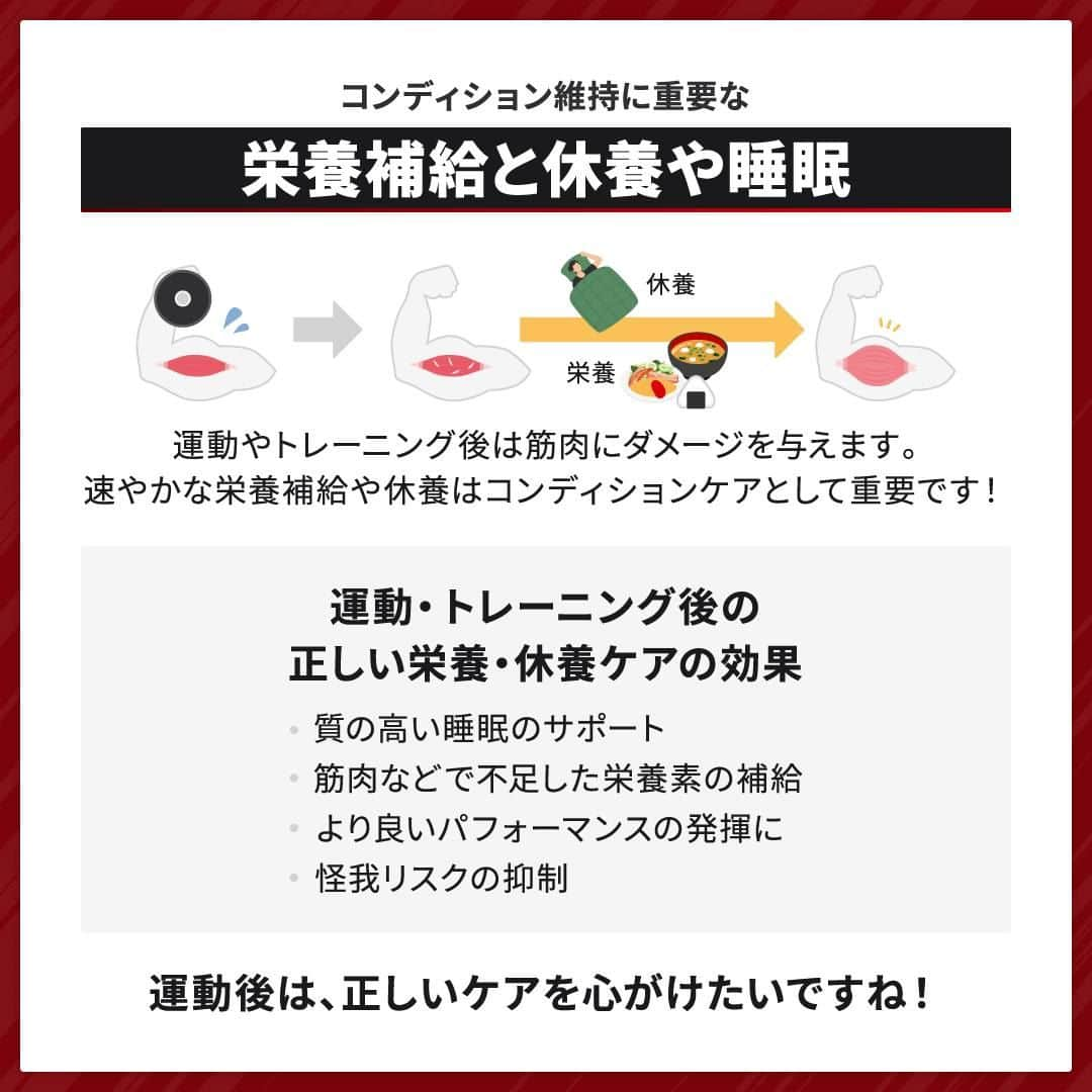 GronG(グロング)さんのインスタグラム写真 - (GronG(グロング)Instagram)「. グロングは皆さまのボディメイクを応援します💪 筋トレ、ダイエット、食事・栄養素についての情報発信中📝 参考になった！という投稿には、『👏』コメントお願いいたします✨ 皆さんの感想や体験談もお待ちしております🖋️ ------------------------------------------------—  【コンディション維持に影響する就寝前の食事】  スポーツやトレーニングをする方は、毎日の自身のコンディションにはこだわりがあるのではないでしょうか？  身体づくりには、トレーニングはもちろん重要ですがトレーニング後の食事や休養もとても重要になります🏋️‍♂️ 十分な睡眠が筋肉の成長のカギを握りますので、1日の終わりの食事もとても重要になります 💪🏻 正しい食事と休養で理想の身体や結果をつくっていきましょう！  #GronG #グロング #プロテイン #タンパク質 #たんぱく質 #タンパク質摂取 #タンパク質補給 #たんぱく質摂取 #健康情報 #スポーツ栄養 #スポーツ栄養学 #プロテイン摂取 #タンパク質大事 #タンパク質不足 #たんぱく質補給 #たんぱく質大事 #たんぱく質不足 #筋力アップ #筋トレ食 #筋トレ食事 #筋トレサプリメント #筋トレはじめました #ボディメイク食 #ボディメイクプロテイン #睡眠 #食事 #コンディション #コンディショニング」11月29日 19時00分 - grong.jp