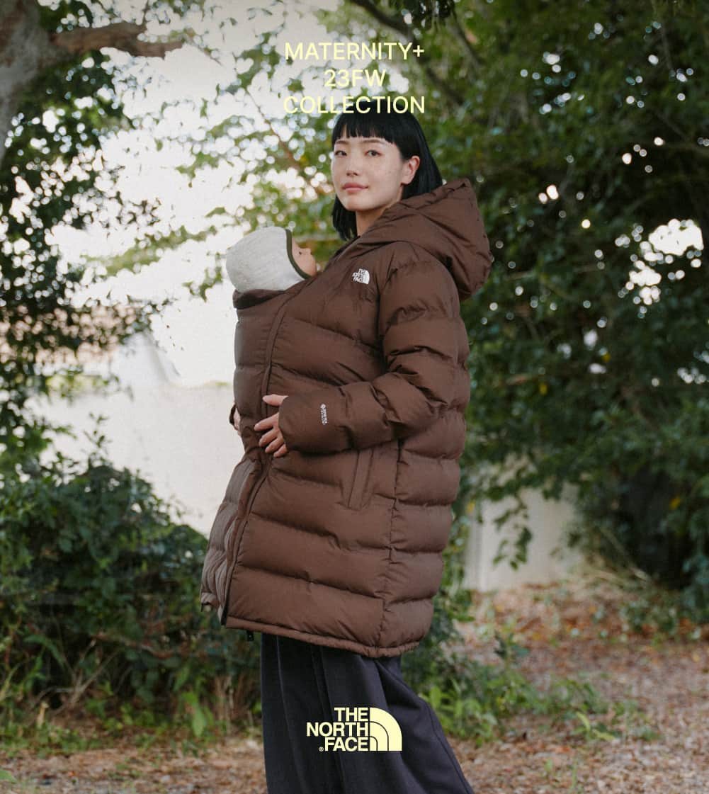 THE NORTH FACE JAPANさんのインスタグラム写真 - (THE NORTH FACE JAPANInstagram)「THE NORTH FACE MATERNITY+ 2023年秋冬コレクション、追加アイテム登場。   ザ・ノース・フェイスのMATERNITY+は、挑戦の連続となる変化に立ち向かい、それさえも楽しむ家族たちのために、従来の枠にとらわれないマタニティアイテムを用意しています。  マタニティダウンコート（NDM92100）は、妊娠中も産後もベビーと一緒に着用できる、軽く保温性の高いダウンコートです。表地は防風性、撥水性に優れたGORE-TEX INFINIUMを採用しています。コートの中わたには遠赤外線効果により保温効果が持続する光電子ダウンをたっぷりと封入。コールドスポットの少ないアーチ状のバッフル構造により、保温力を高めています。ゆとりのあるシルエットで妊娠中も着用しやすく、フロントファスナーでベビーキャリアカバーを連結すれば、赤ちゃんを抱っこした状態での着用も可能です。カバーのファスナーは襟まで連結でき、ダウン入りの内襟と合わせて、首周りの保温性を追求しています。リサイクルクリーンダウンを封入したベビーキャリアカバーは、単体でもベビーカーや抱っこひもに装着することができ、ポケッタブル仕様で持ち運びにも便利です。   NDM92100　 Maternity Down Coat　￥92,400 (税込)   #ザノースフェイス #ノースフェイス #thenorthface #TNFmaternity #neverstopexploring」11月29日 19時00分 - thenorthfacejp