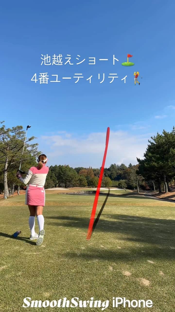 岡田唯花のインスタグラム：「. 🏌️‍♀️ . . #ゴルフ #ゴルフスイング　#ゴルフ動画　#ゴルフ女子」
