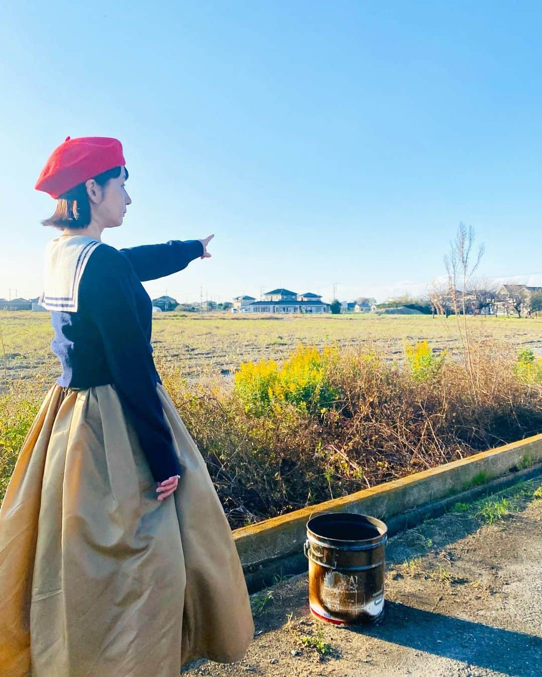 千秋のインスタグラム：「茨城県にいます。 田園風景、綺麗だな。  #tbs #茨城」