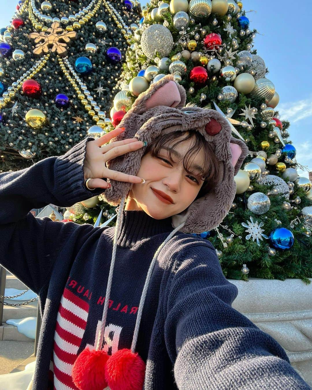 moeさんのインスタグラム写真 - (moeInstagram)「クリスマスなディズニーシー可愛すぎた！🎄♥️」11月29日 20時13分 - m____wip