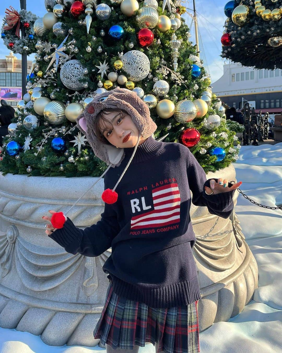 moeさんのインスタグラム写真 - (moeInstagram)「クリスマスなディズニーシー可愛すぎた！🎄♥️」11月29日 20時13分 - m____wip