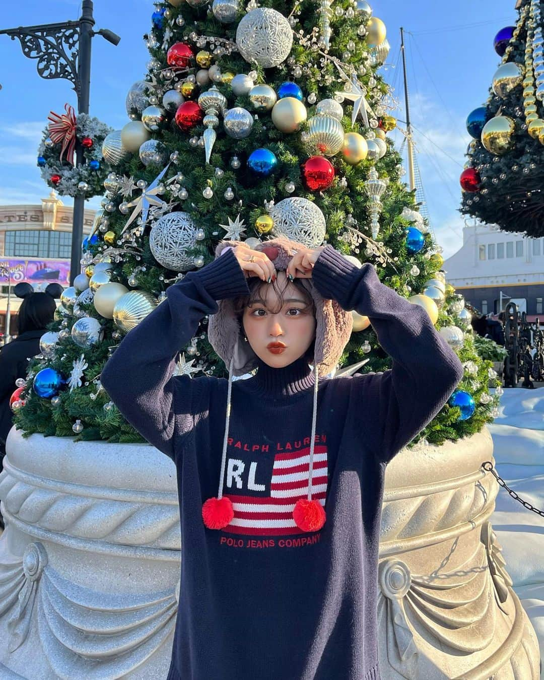 moeさんのインスタグラム写真 - (moeInstagram)「クリスマスなディズニーシー可愛すぎた！🎄♥️」11月29日 20時13分 - m____wip