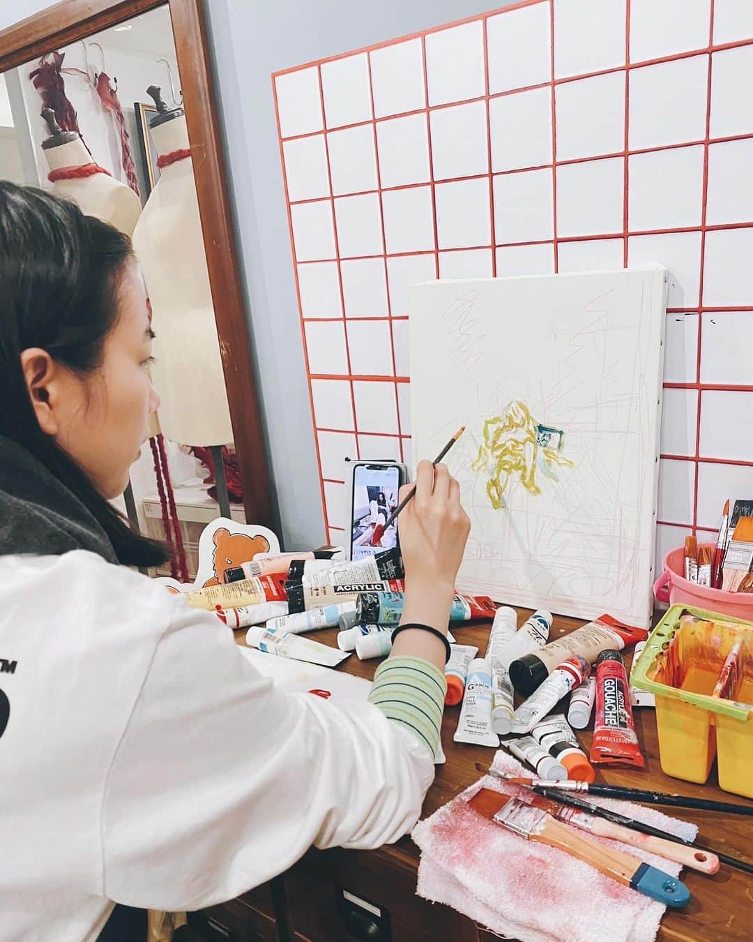 のん（能年玲奈）さんのインスタグラム写真 - (のん（能年玲奈）Instagram)「久々に絵を描いた〜 もっと、絵を描く時間を 作りたいな🍿🎨  #drawing #art」11月29日 20時26分 - non_kamo_ne