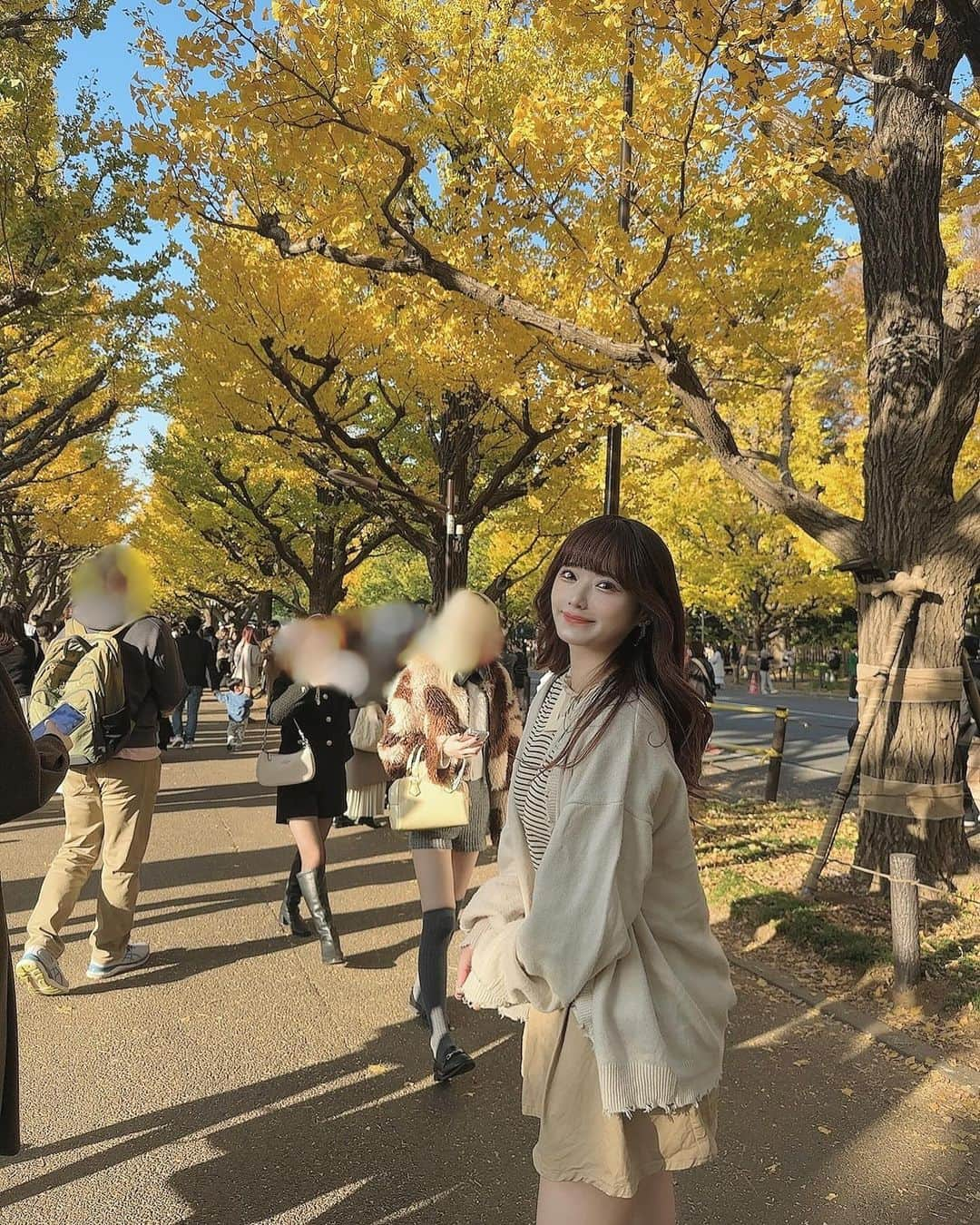 諸橋姫向さんのインスタグラム写真 - (諸橋姫向Instagram)「🍁⠜  #いちょう並木  #紅葉 #followme #팔로미#좋아요#오오티디」11月29日 20時27分 - hinata_48_yahi5