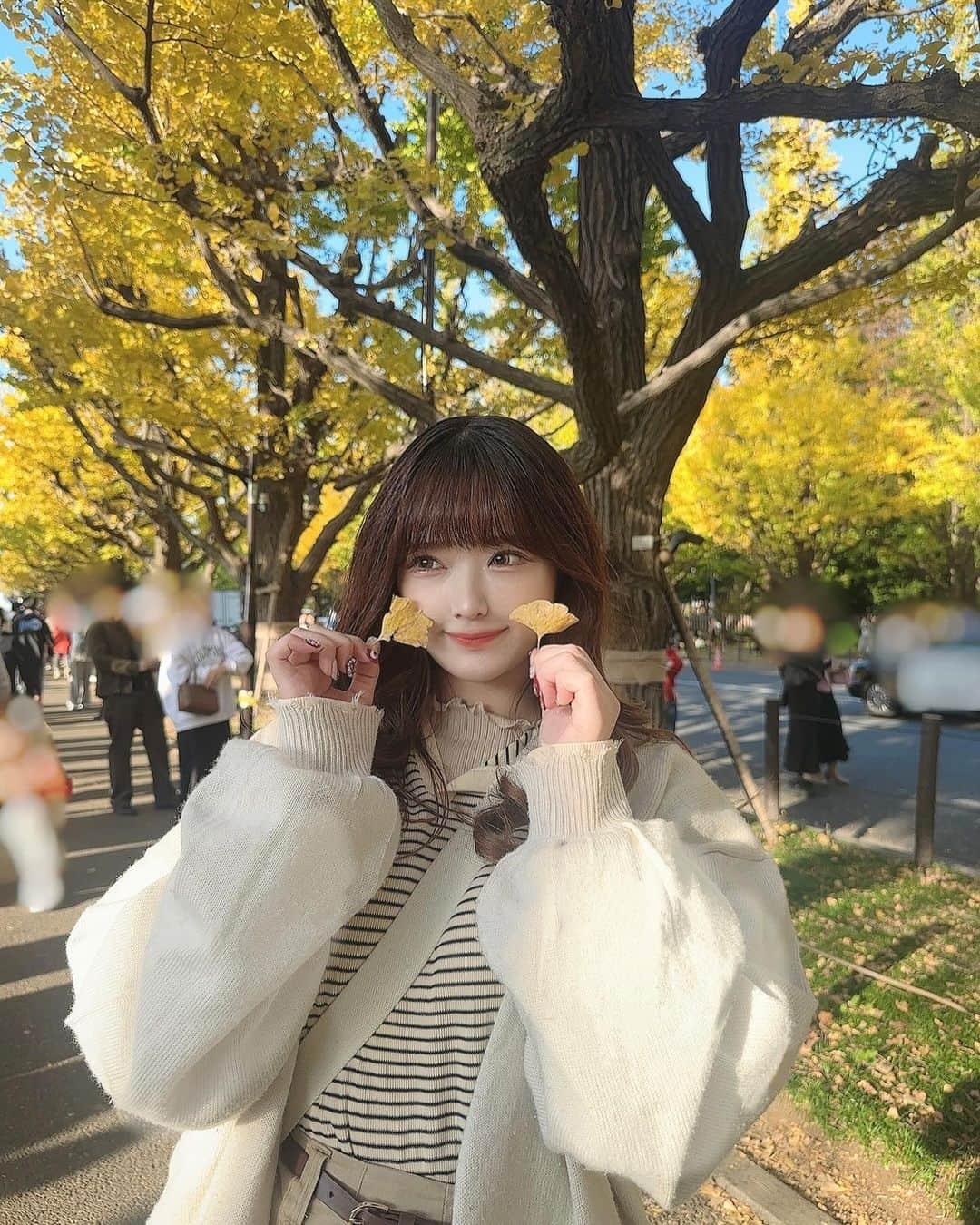 諸橋姫向のインスタグラム：「🍁⠜  #いちょう並木  #紅葉 #followme #팔로미#좋아요#오오티디」