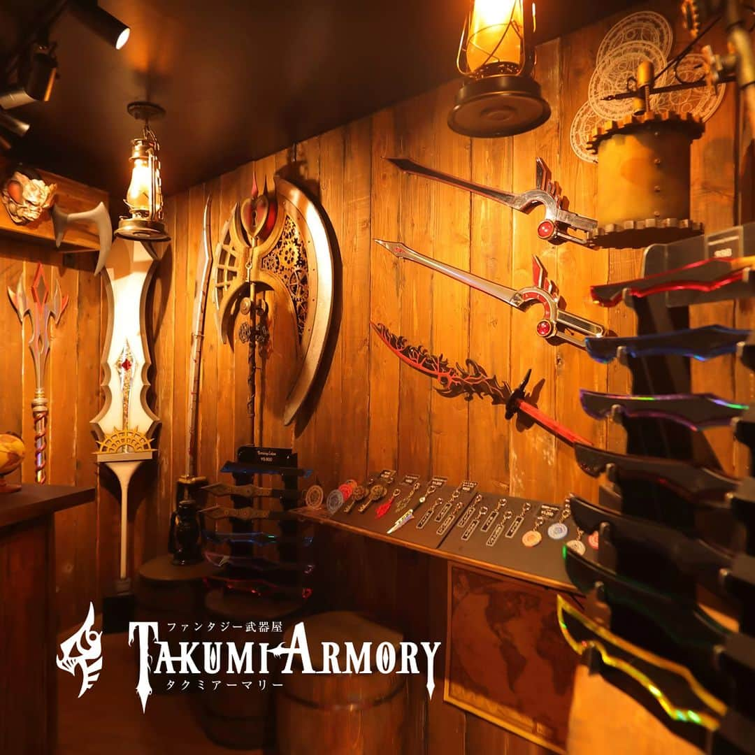 Laforet HARAJUKUのインスタグラム：「【TAKUMIARMORY POP UP STORE｜2023.12.1 (Fri) - 12.25 (Mon)】B1.5F ファンタジー武器屋TAKUMIARMORY⚔ アクリルをはじめとするプラスチックでファンタジーあふれる造形物を製作しています！「２次元を３次元に」をコンセプトに制作したハイクオリティ造形を是非お手に取って体感してください！ #ラフォーレ原宿 #ラフォーレ #原宿 #laforetharajuku #laforet #harajuku #popup #takumiarmory」