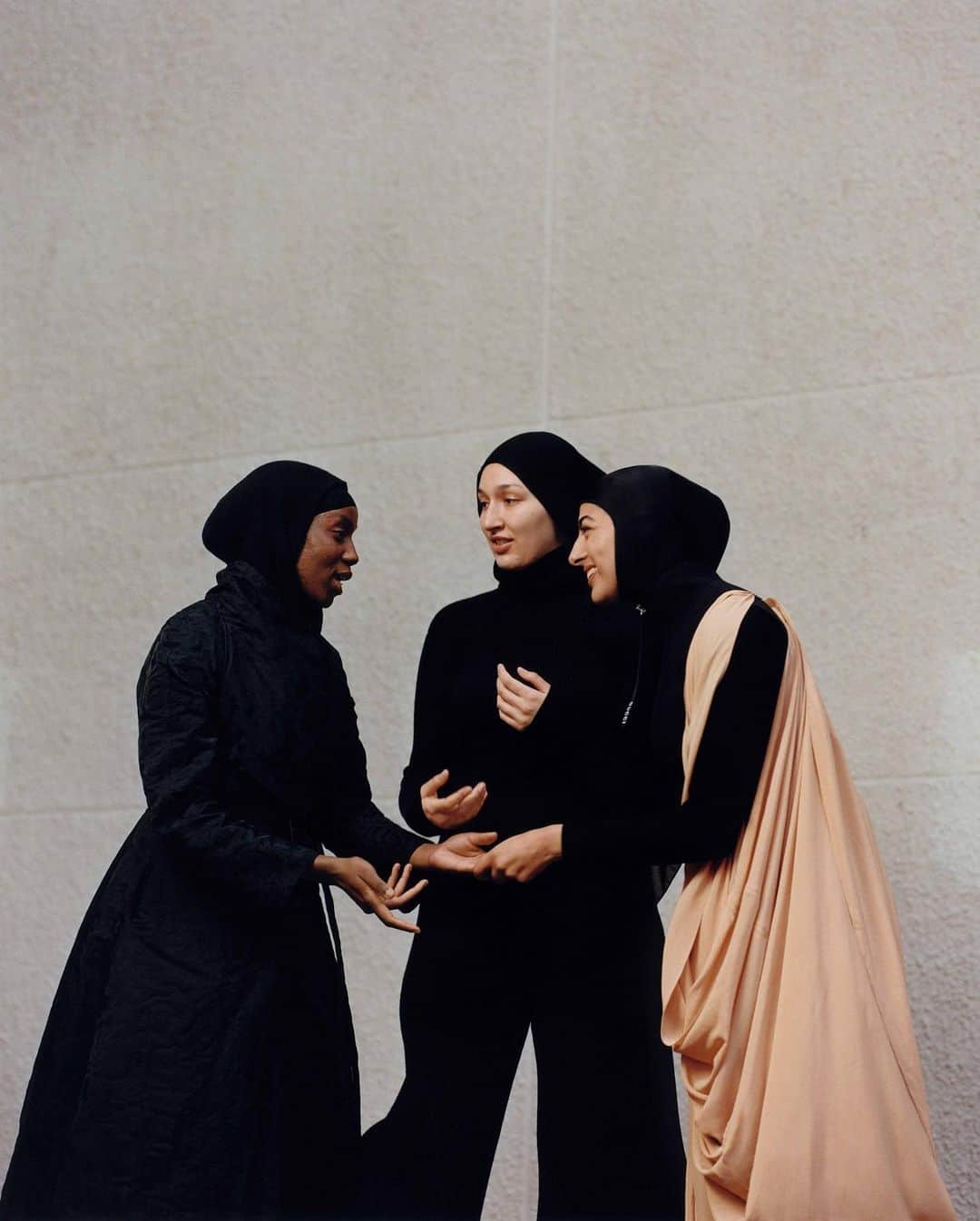 Dazed Magazineさんのインスタグラム写真 - (Dazed MagazineInstagram)「The French state’s efforts to defend women’s rights and prevent ‘separatism’ while further entrenching the ban on the hijab and other religiously affiliated clothing, are entirely self-defeating. All credit is due to the Muslim women and girls who have chosen to stake their own claim to Frenchness 🙌  “The media talks about the hijab all the time. It’s broadcasting news all day, often platforming the extreme right. There’s not a single day you don’t hear about Arabs, Muslims or immigrants on the news. But the media is portraying a version of us that doesn’t exist.” — Salimata Sylla   “We’re still going to fight, we’re not going to let it go. We have more and more girls that join us every day. This is just the beginning.”   Tap the link in bio to explore more 🔗  Featuring Founé Diawara, Hawa Doucouré, and Yousra of @leshijabeuses, Salimata Sylla @sali_7, Loubna Reguig loubnarchives, Ania Khelaf @ania.tayri, Sarah B @saraahh.bni, Hiba Latreche @hibalat  Photography @gunsahma Styling @omaimasss Hair @oummy_youssoufa Make-up @minkimmakeup Production @wagmbh Post Production @_thehandofgod  Text @tiara.sahar  Editor-in-Chief @ibkamara Art Director @gareth_wrighton Editorial Director @kaci0n Fashion Director @imruh  1. Ania wears gabardine dress and leather pumps @prada, cotton bodysuit worn underneath @wolford. 2. From left: Salimata wears technical moiré coat @dior, cotton bodysuit worn underneath @wolford. Loubna wears all clothes @maisonalaia. Hiba wears scuba and silk dress @gucci, hooded top worn underneath @marineserre_official. 3. Founé wears technical silk dress @balenciaga. 4. Sarah wears spandex dress @maisonjsimone. 5. Hawa wears silk top @ysl by @anthonyvaccarello. 6. From left: Hawa wears all clothes @ysl by @anthonyvaccarello. Founé wears technical silk dress, spandex panta-boots @balenciaga. Yousra wears recycled polyester dress @cfcl_official, cotton bodysuit worn underneath @wolford, wool pleated Burça @burcakyol. 7. Founé wears technical silk dress @balenciaga. 8. Hawa wears all clothes @ysl by @anthonyvaccarello. 9. Hiba wears hooded top @marineserre_official.  Taken from the winter 2023 #THEBADDIEISSUE of #Dazed」11月29日 22時04分 - dazed