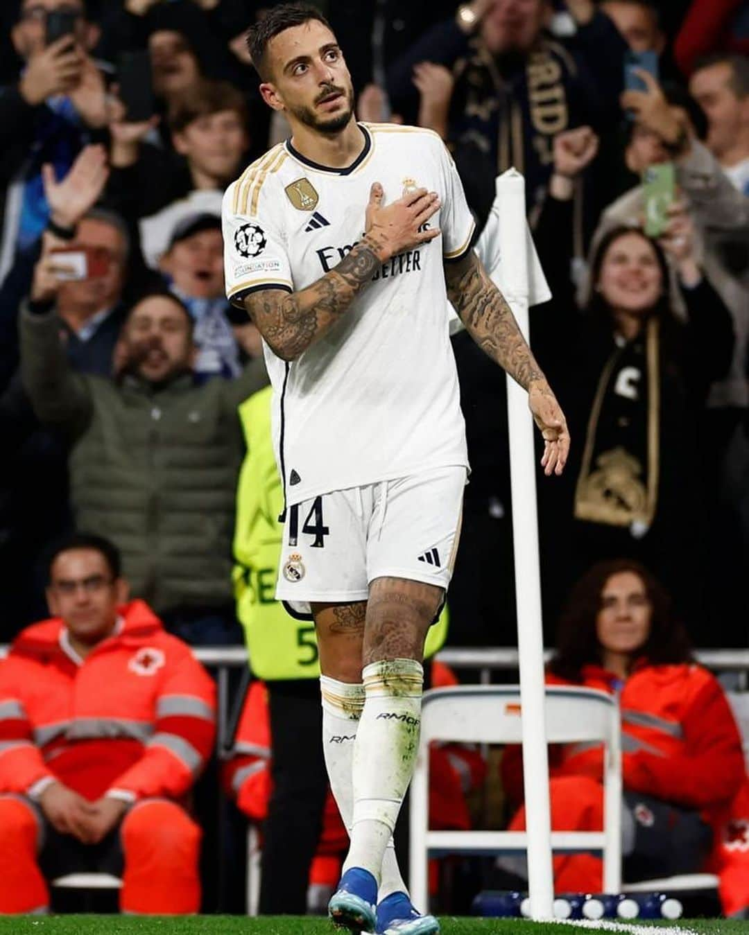 ホセ・ルイス・サンマルティン・マトのインスタグラム：「HASTA EL FINAL! 🤍 Grande Equipo!!! @realmadrid #ChampionsLeague」