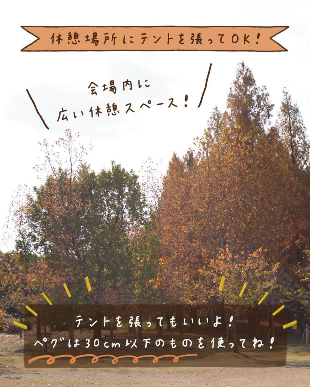 手紙社さんのインスタグラム写真 - (手紙社Instagram)「【事前に知っておきたい関西蚤の市の歩き方！/ 関西蚤の市は12月1日～3日！】 東京蚤の市の時に手紙社のブインさんに聞いた「東京蚤の市の歩き方」。この内容を関西蚤の市用にアレンジし、みなさまにお伝えします。手紙社のイベントの常連であるブインさんの生の声を元にしているので、リアリティあるはず！  1.再入場できます。 入場時にお渡しするリストバンドを巻いていれば、関西蚤の市の会場にいつでも再入場できます（当日に限ります）。関西蚤の市の会場は万博記念公園内の東の広場ですが、ここは広大な公園の一部。万博記念公園の他のエリアや、周りの施設も存分に楽しんでくださいね！  2.トイレは場内2ヶ所ですが、蚤の市会場外のトイレもチェックしておくと安心！ 関西蚤の市の会場である東の広場の2ヶ所のトイレは混雑する可能性もあります。万博記念公園の中にはたくさんトイレがあるので、事前に公園マップでトイレの場所をチェックしておくことをおすすめいたします。  3.履き慣れた靴と寒さ対策を！ ・芝生の上に直接座っても気にならない服装で行くと、芝生エリアでゆったりできます ・お店には人がたくさん、割れ物も多いので、抱えられる鞄で（知らないうちに邪魔になったり、ぶつかったりしないように） ・履き慣れた靴！　どこに座っても惜しくない服！ ・大きめのストールがあると便利。日差しが強いときは日除けにもなって、陽が落ちるとぐっと寒くなるので、羽織ったり出来るので！ （ブインさんの意見）  4.レジャーシートや水分はあった方が良い！　ジップロックも！？ ・レジャーシートはあった方が良いですね ・フードやドリンクを運ぶためにマイトレーがあれば便利！ ・現金をたくさん持って参加する ・大きめエコバッグ（予定外に欲しくなって買ってしまうから大きめ推奨。笑） ・厚手のタオル（エコバックは薄いので、食器などをそのまま入れるのはすこし不安。バックの底に敷いたり、包んだりして活用しています！） ・ジップロック（途中で濡れてしまったものや食べかけの持ち帰りのため） （ブインさんの意見）  5.お子様連れのお客様へ ・お子さま連れの方は軽食🍙を少しでも持っていた方が良いかなと思います。お腹空いてしまうと子供クズってしまうので ・迷子にならないように。商品もヴィンテージや割れ物も多いので、お子さんから目を離さず楽しみましょう♪　という感じでしょうか😄 ・あらかじめペットボトルの飲み物を持っておく （ブインさんの意見）  お子様が楽しめるスタンプラリーやワークショップもたくさんありますので、ぜひ楽しんでくださいね！  6.賢いお店の周り方 ・回る順などは各自いろいろだと思いますが、やはり公式サイトで、ある程度は下調べした方が良いかと… ・お目当てがある方は真っ先にそちらの店舗へ ・お目当てがなく雰囲気を楽しみたいけど、ランチやおやつに美味しいものを食べたい方は、まず食べ物コーナーへ！　人気店は早々に売り切れになったりもするので、食べたいものを食べてからゆっくり見て回るのが良いかなぁと思います。 ・迷子になったときの目印をおともだちと決めておく ・入場してまず最初にスタンプラリーをコンプリートし、インフォメーションへ （ブインさんの意見）  7.こんな楽しみ方も！　Vlog＆フォトコンテストにも参加してみよう！ ・シャッターチャンス系で言えばバブリン先生のシャボン玉パフォーマンスは、子どもたちの楽しそうな姿や、空にシャボン玉が飛んでいく綺麗さなど、どこを切り取っても『映え写真』です！　ただし風下に行くとかなりシャボンまみれになるので、要注意！笑 ・楽しむ心、お目当てを買う心、譲りあいの心の3つをバランスよく皿回すと、みんなが楽しい！ （ブインさんの意見）  賞金付きのVlog＆フォトコンテストもありますので、ぜひ参加してください！　万博記念公園の蚤の市会場の外のエリアもぜひ楽しんでくださいね（言うまでもなく、太陽の塔は、超絶撮影スポットです！）  8.休憩場所にテントを貼ってOK！ 関西蚤の市の会場内に、今回は広い休憩スペースを作りました！　なんとこのエリアに、テントを貼ってもOK！ ただし、ペグは30cm以下のものを使ってくださいね。火器厳禁でお願いします！  ☝️関西蚤の市の詳細は @kansainominoichi のプロフィールへ  #関西蚤の市 #関西蚤の市の歩き方」11月30日 8時33分 - tegamisha