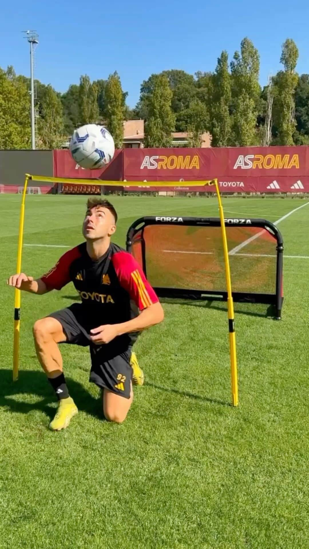 ステファン・エル・シャーラウィのインスタグラム：「Over the rope challenge with @stewel92 ⚽️ @officialasroma」