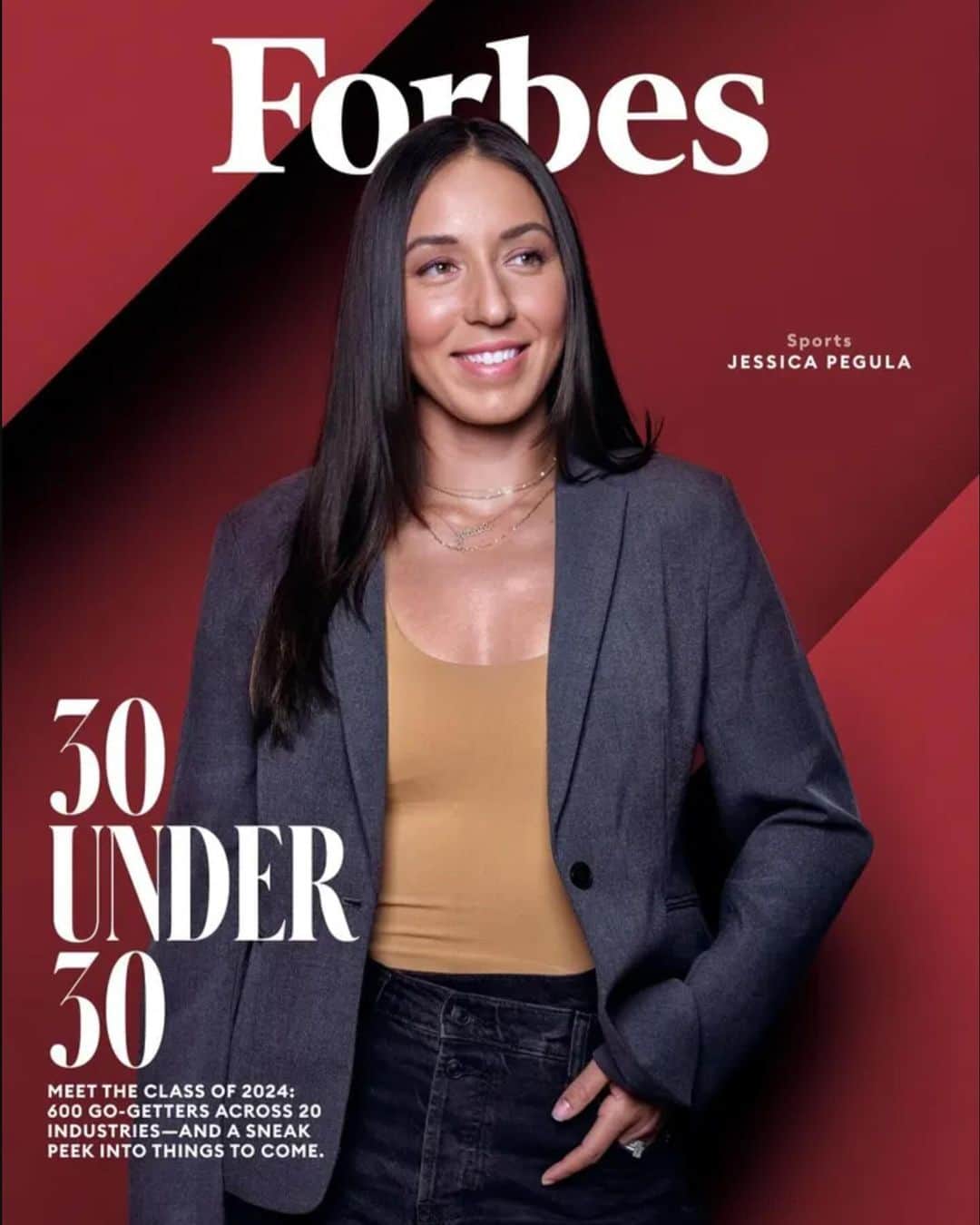 WTA（女子テニス協会）のインスタグラム：「Paving the way for younger generations ✨  Congratulations to @jpegula on making the @forbes 30 under 30 sports list! 💜」