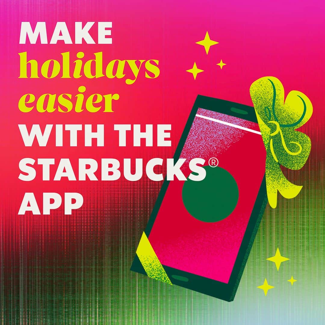 Starbucksのインスタグラム：「Save for a smooth holiday season. ⭐🎄」