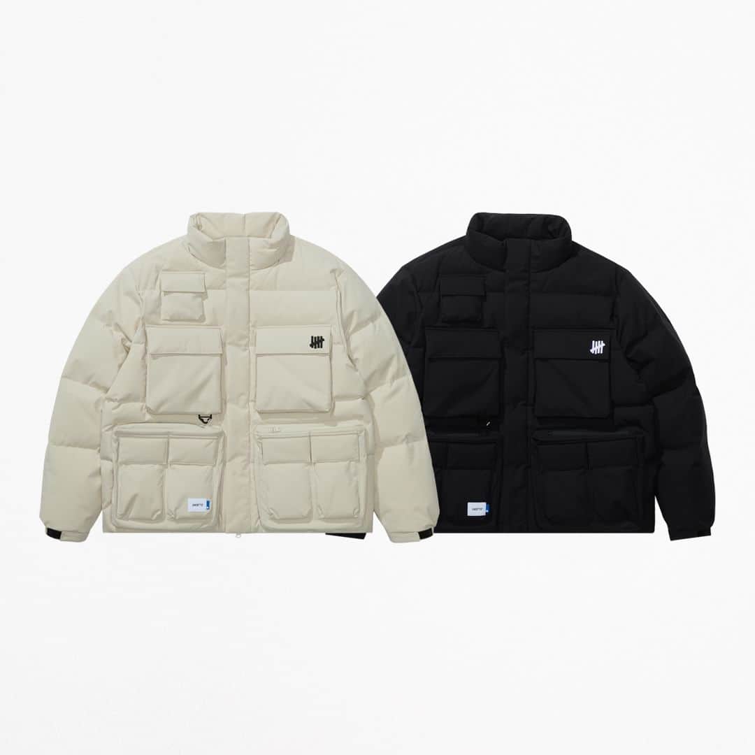 UNDFTDのインスタグラム：「A detailed look into UNDEFEATED HOLIDAY 2023 Drop 2  The UNDEFEATED Multi-Pocket Puffer Down Jacket is constructed from 100% polyester with a down-filled lining, adjustable hem and features woven labels and an embroidered ‘5-strike’ icon on the front left pocket. Available in Khaki and Black.  Available Thursday, 11/30 exclusively at 11am at all UNDEFEATED Chapter Stores and 8am PST at Undefeated.com」