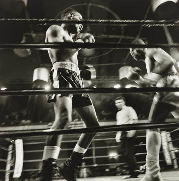 フィラデルフィア美術館のインスタグラム：「We mourn the recent loss of photographer Larry Fink. The PMA was honored to host the exhibition "Larry Fink: The Boxing Photographs" in the Summer of 2018. These photographs are from that exhibition.  Widely recognized as one of this country’s greatest photographers, Fink captures the subculture of boxing through its champions and challengers, its ambition-fueled gyms and rowdy rings and overheated atmospheres of locker rooms, as well as the many fascinating people who populate this world. Firing at maximum shutter speed, Fink learned how to move quickly and easily around the boxers, capturing fleeting moments of the agony, glory, shock, and satisfaction involved in amateur and professional bouts. He would continue to document boxers, gyms, and matches around the country.  Our thoughts are with Larry Fink's friends and family during this time.  #photography #philadelphia #philamuseum #LarryFink」