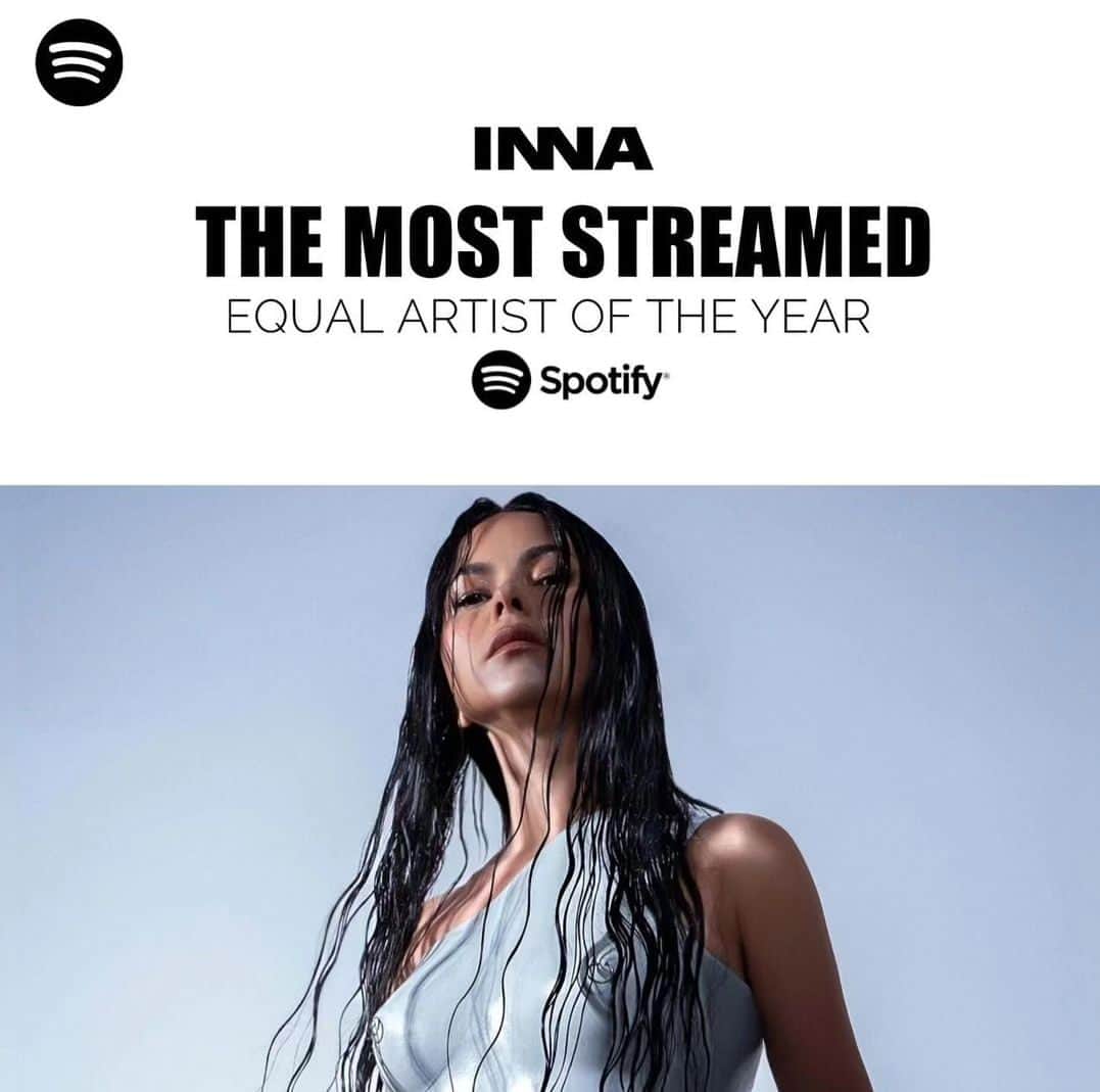 インナのインスタグラム：「There is one thing that i'm sure about! NO OTHER ARTIST, HAS BETTER FANS THAN MY FANS! ❤️❤️❤️❤️❤️❤️ @spotify thank you 🙏」