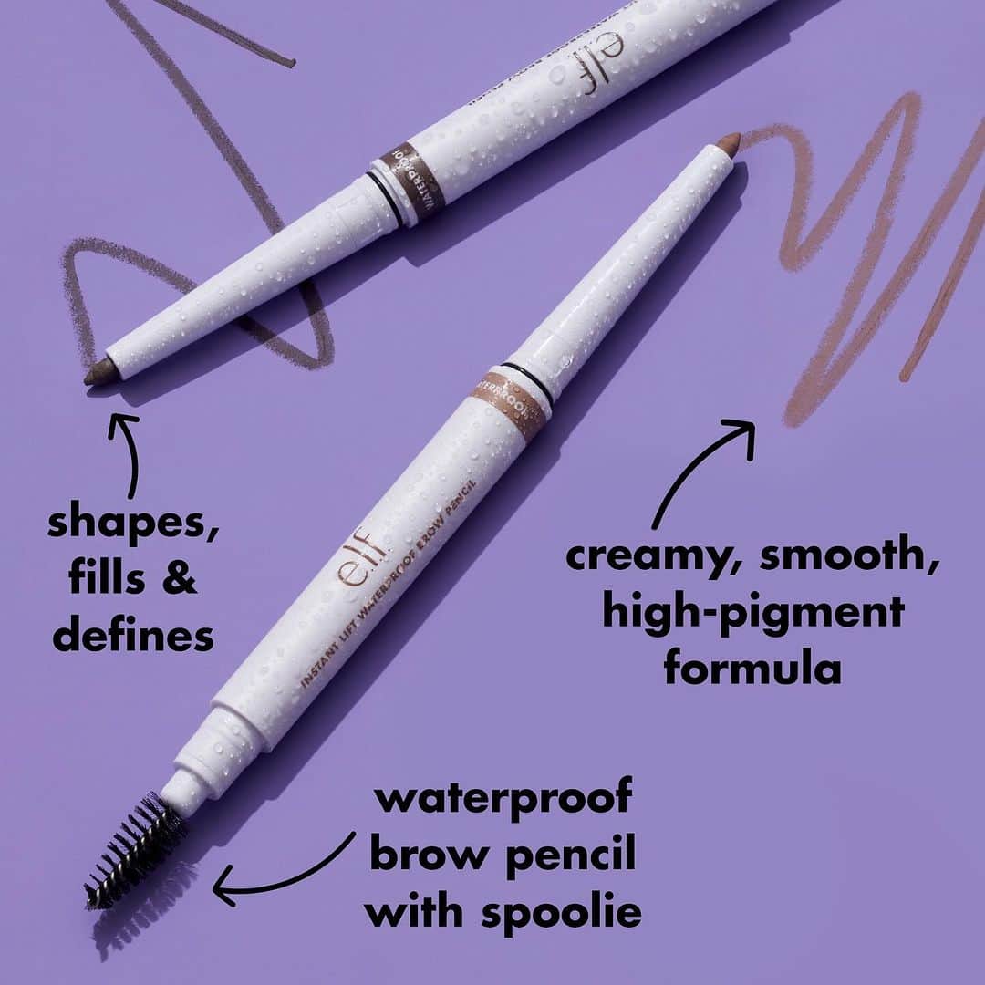 e.l.f.さんのインスタグラム写真 - (e.l.f.Instagram)「Your OG fave formula, now waterproof! 💦 Introducing ✨NEW✨ Instant Lift Waterproof Brow Pencil. ✏️   Why you'll love it: 🙌 Long-lasting, waterproof pencil grooms & shapes brows 🙌 Fine tip for shaping, filling and defining your brows  🙌 Creamy, high-pigment and smudge-resistant formula 🙌 Dual-sided, retractable design with spoolie brush  Available in 6 shades: ✨ Blonde ✨ Taupe ✨ Neutral Brown ✨ Auburn ✨ Deep Brown ✨ Grey  Tap to shop for ONLY $4! 😱   🇺🇸: Available now on elfcosmetics.com, coming soon to @ultabeauty, @targetstyle, @walmart & @cvspharmacy  🇨🇦: Available now on elfcosmetics.com, coming to @shoppersbeauty and @walmartcanada early 2024 🇬🇧: Available now on elfcosmetics.co.uk, coming in-store & online to @superdrug & @bootsuk early 2024, coming online to @beautybaycom, @sephorauk, @asos and @amazonuk early 2024 EU: Available now on elfcosmetics.com, coming in-store & online to @douglas_cosmetics and @amazonde early 2024  #elfcosmetics #elfingamazing #eyeslipsface #crueltyfree #vegan」11月30日 3時03分 - elfcosmetics