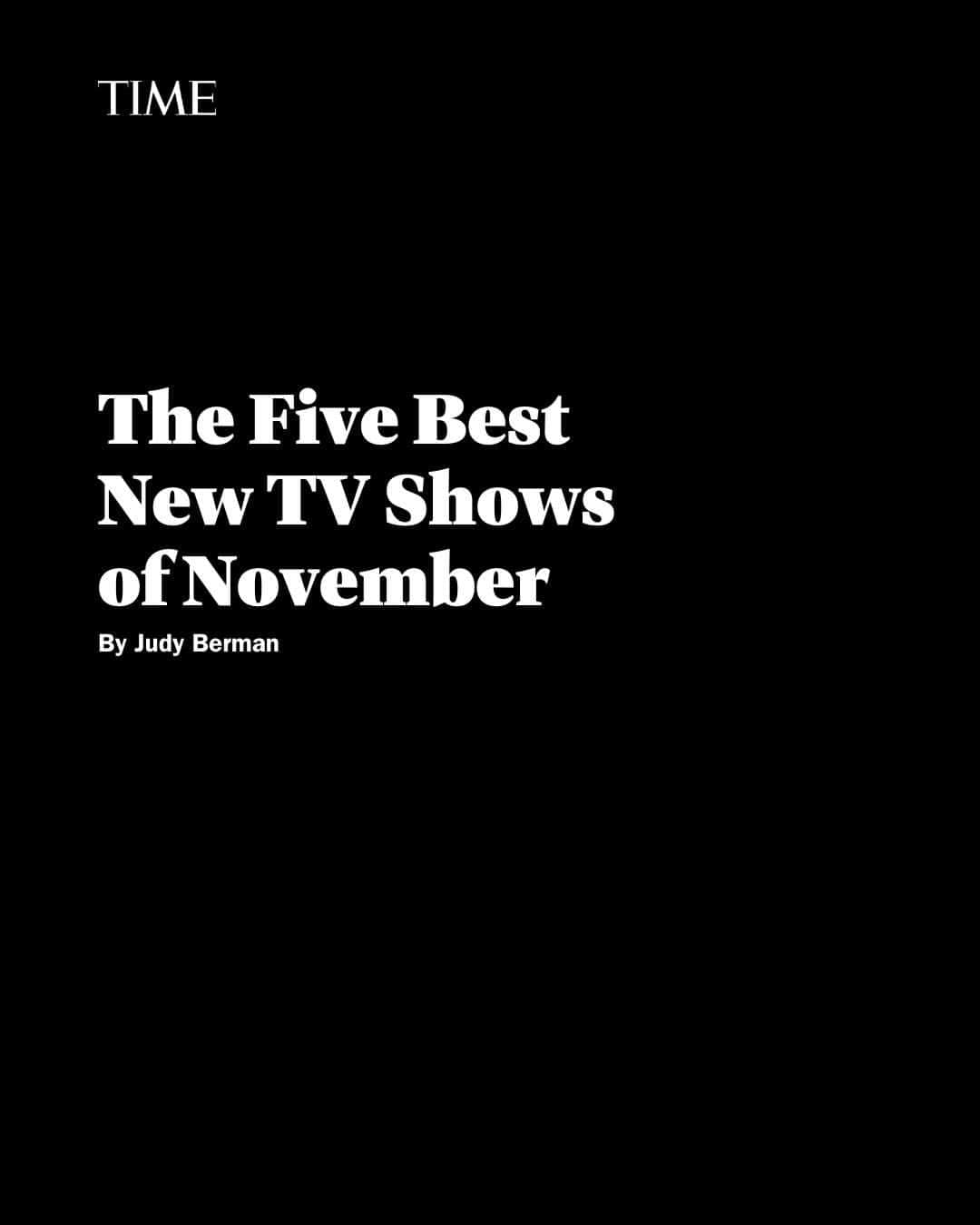 TIME Magazineのインスタグラム：「November isn't the last month of the year, obviously, but it is pretty much the last month of new TV shows that don't involve people in garishly patterned sweaters discovering the true meaning of Christmas.   And you know what? Television is finishing up 2023 strong, with a range of solid-to-excellent premieres for every imaginable taste profile. There's a comforting family melodrama and the most uncomfortable Nathan Fielder project to date (which is really saying something); a dead-serious murder mystery set at the world's most exclusive retreat, and a murder dramedy that unfolds in small-town Ireland; and a handful of great Anglophone imports, including, as a bonus, yet another not-exactly-new show about the dearly departed.  At the link in bio, find critic Judy Berman's favorite new shows of the past month.」