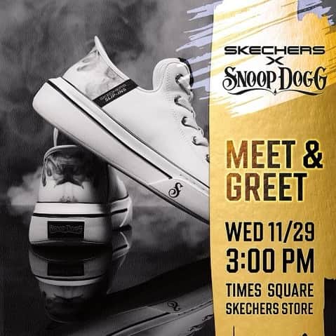 スヌープ・ドッグのインスタグラム：「NYC TIMES SQUARE IM ON MY WAY PULL UP @skechers」