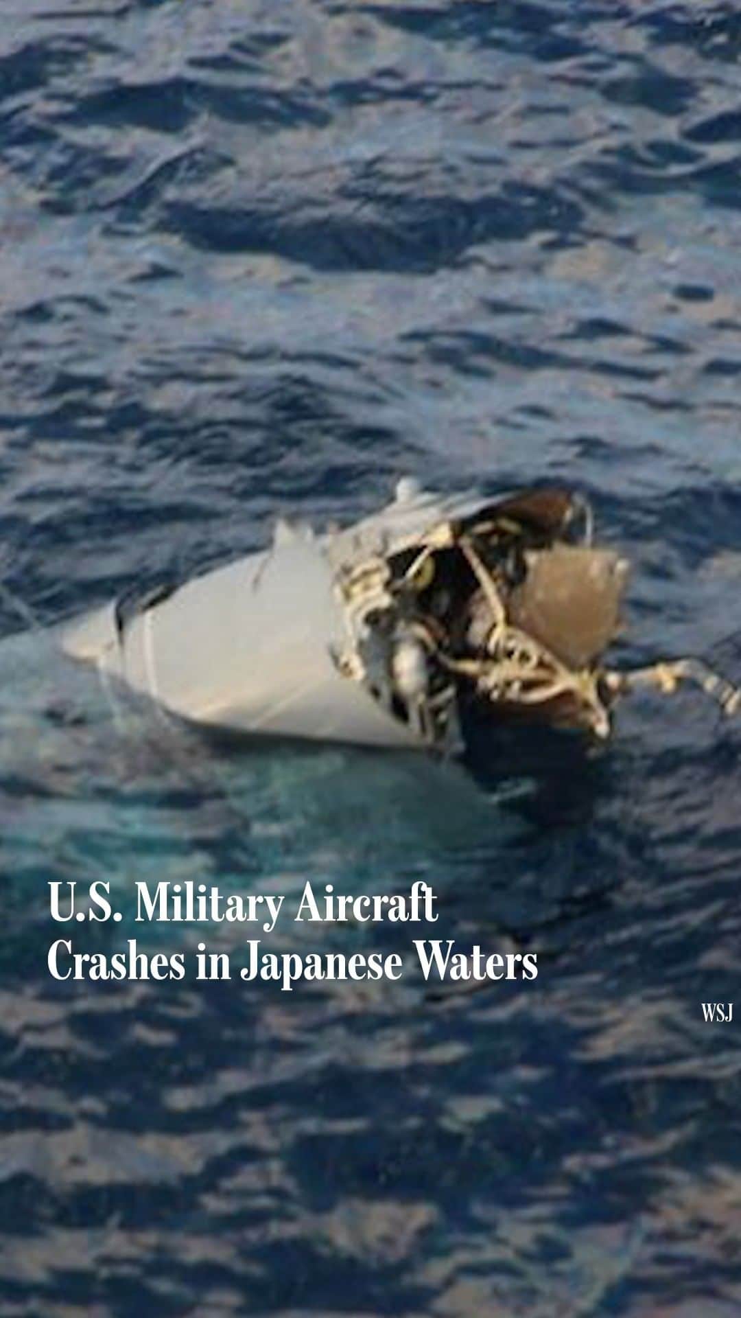 Wall Street Journalのインスタグラム：「A U.S. military Osprey aircraft with eight people on board crashed into the sea off southern Japan during a training mission, the Air Force said.⁠ ⁠ The condition of the airmen was unknown, the Air Force said, but the Japanese coast guard said one person was confirmed dead, with search and rescue efforts continuing.⁠ ⁠ Read more at the link in our bio.⁠ ⁠ Photo: Japan Coast Guard/Reuters」