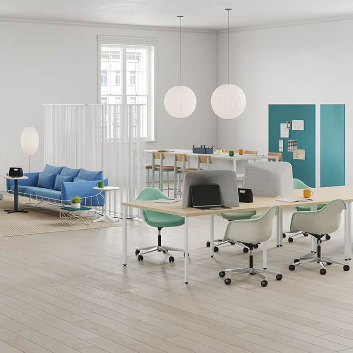 Design Milkのインスタグラム：「Revolutionizing the workspace, the OE1 Workspace Collection by @industrialfacility for @hermanmiller now boasts incredible new additions! 👀  The new OE1 Powerbox + Power Tray lets you break free from outlets, charging multiple devices on the go + hassle-free, while the OE1 Sit-to-Stand Table gives you control over how you work, featuring a discreet power foot pedal for personalized height adjustments. \\\ Explore the full expanded collection at the link in bio. 🔗」
