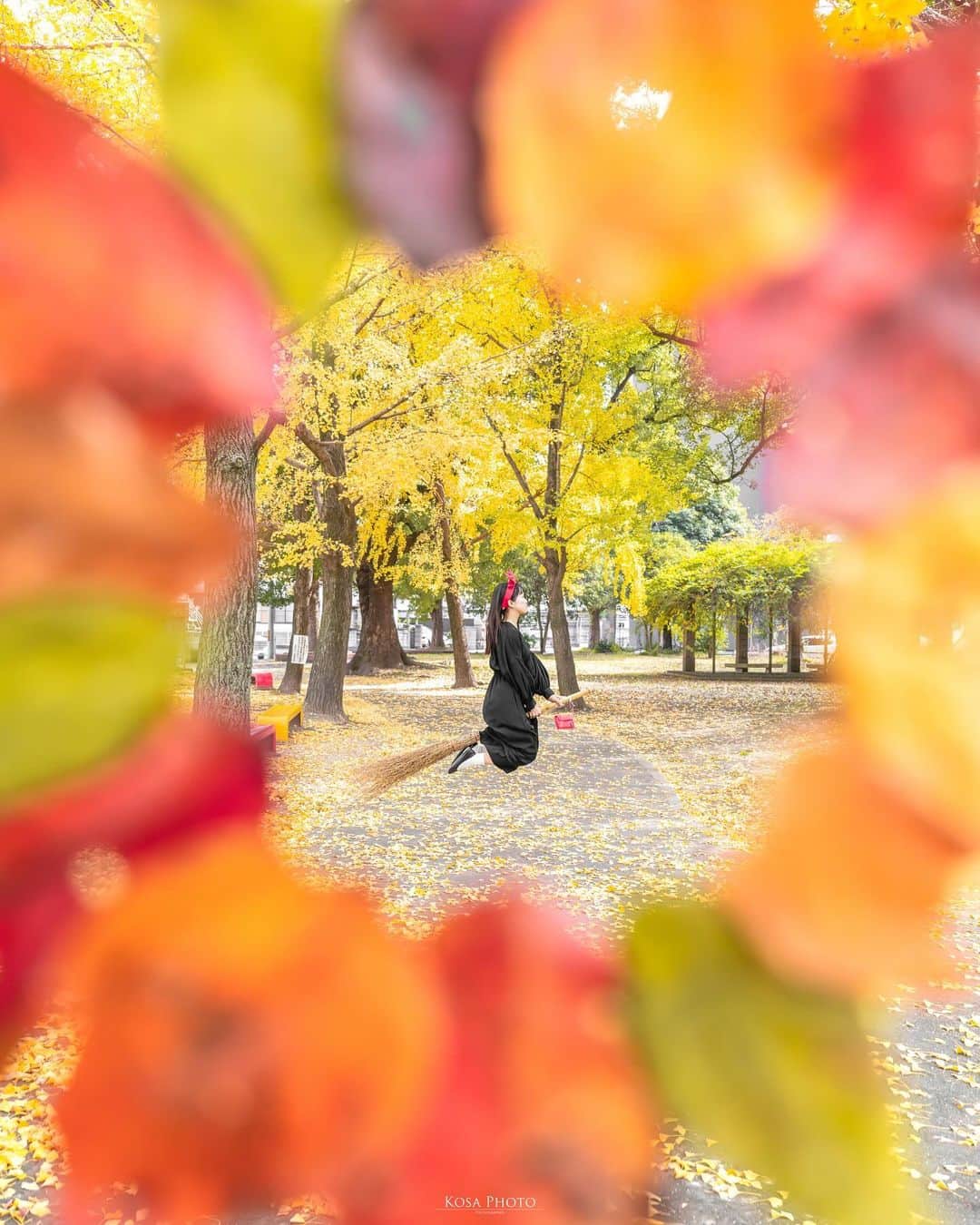 コサさんのインスタグラム写真 - (コサInstagram)「そろそろ銀杏も散って下が満開になる頃かな？ 今年もこのヒコーキがある公園へ行ってきました👍 . Location:和歌山 Wakayama /Japan🇯🇵 Date:2023年11月 Camera:Z9 / Z 24-70mm f2.8 in frame: @____muuu._ . #tokyocameraclub #art_of_japan_ #jgrv_member #team_jp_ #photo_jpn #sorakataphoto #LBJ_KING #mst_vip #広がり同盟メンバー #special_spot_legend #みんすと紅葉祭 #jp_portrait_collection #ポトレファン倶楽部 #ポトレ撮影隊 #jp_mood #jp_portrait部 #clv_galerie #銀杏 #キキ #アドビちいさい秋みつけた2023 #NICOSTOP #nipponpic_member #じゃびふる #みんすと #bestjapanpics #japan_bestpic_  #japan_waphoto #deaf_b_j_ #invisible_cool_part #raw_japan」11月30日 6時53分 - kosa_photo