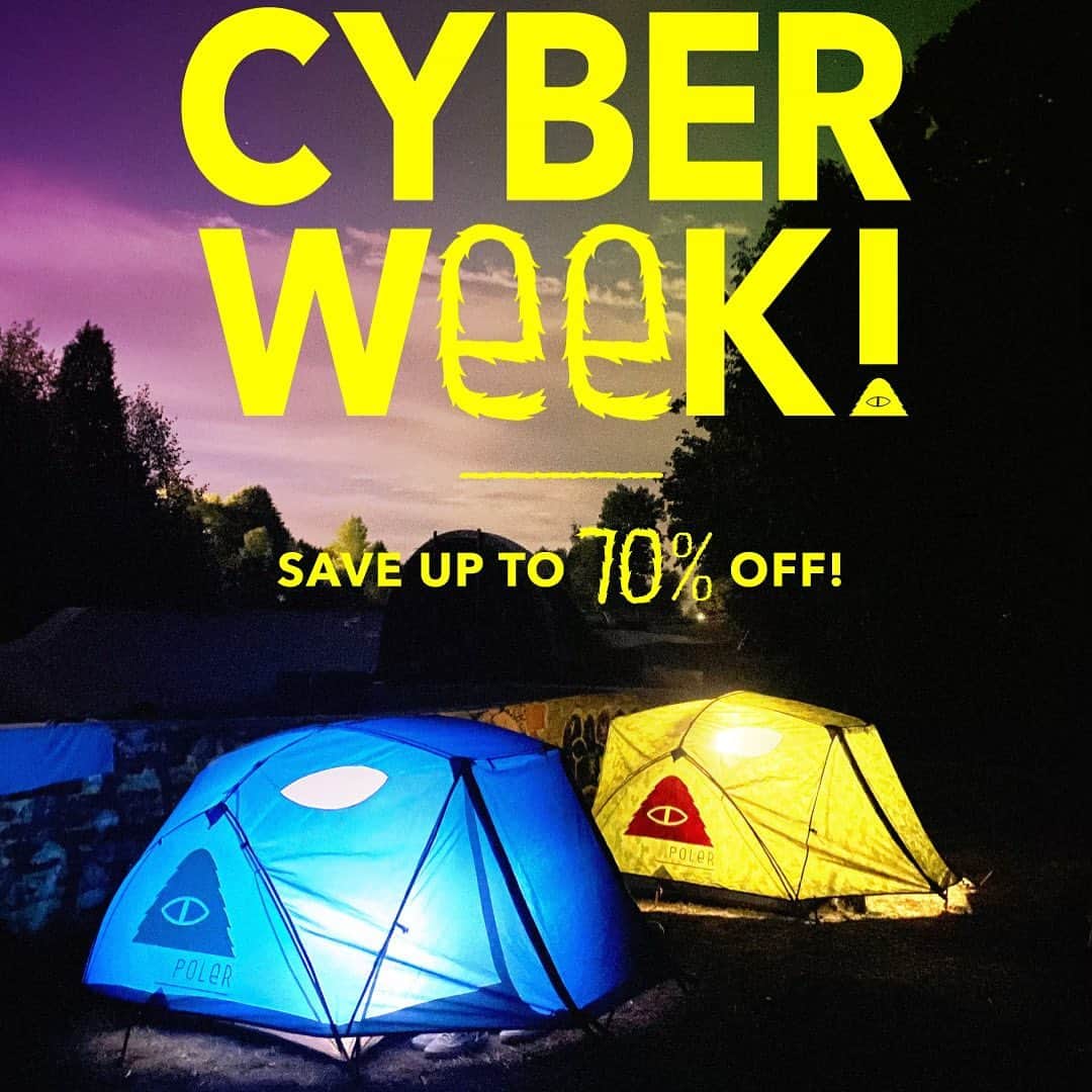Poler Outdoor Stuffのインスタグラム：「Get up to 70% off online or in-store! #campvibes」