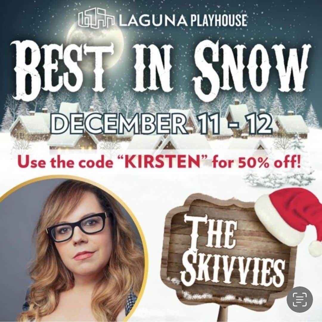 カーステン・ヴァングスネスさんのインスタグラム写真 - (カーステン・ヴァングスネスInstagram)「It’s the @theskivviesnyc time of year at @lagunaplayhouse & I appreciate so much some time to sing and create especially when life is wonky. These are pictures from last year but I post them so you can see how HOLIDAY-TASTIC and Cozy and Fun the whole vibe becomes! TWO NIGHTS 12/11 and 12/12 ticket link in bio.」11月30日 7時31分 - kirstenvangsness