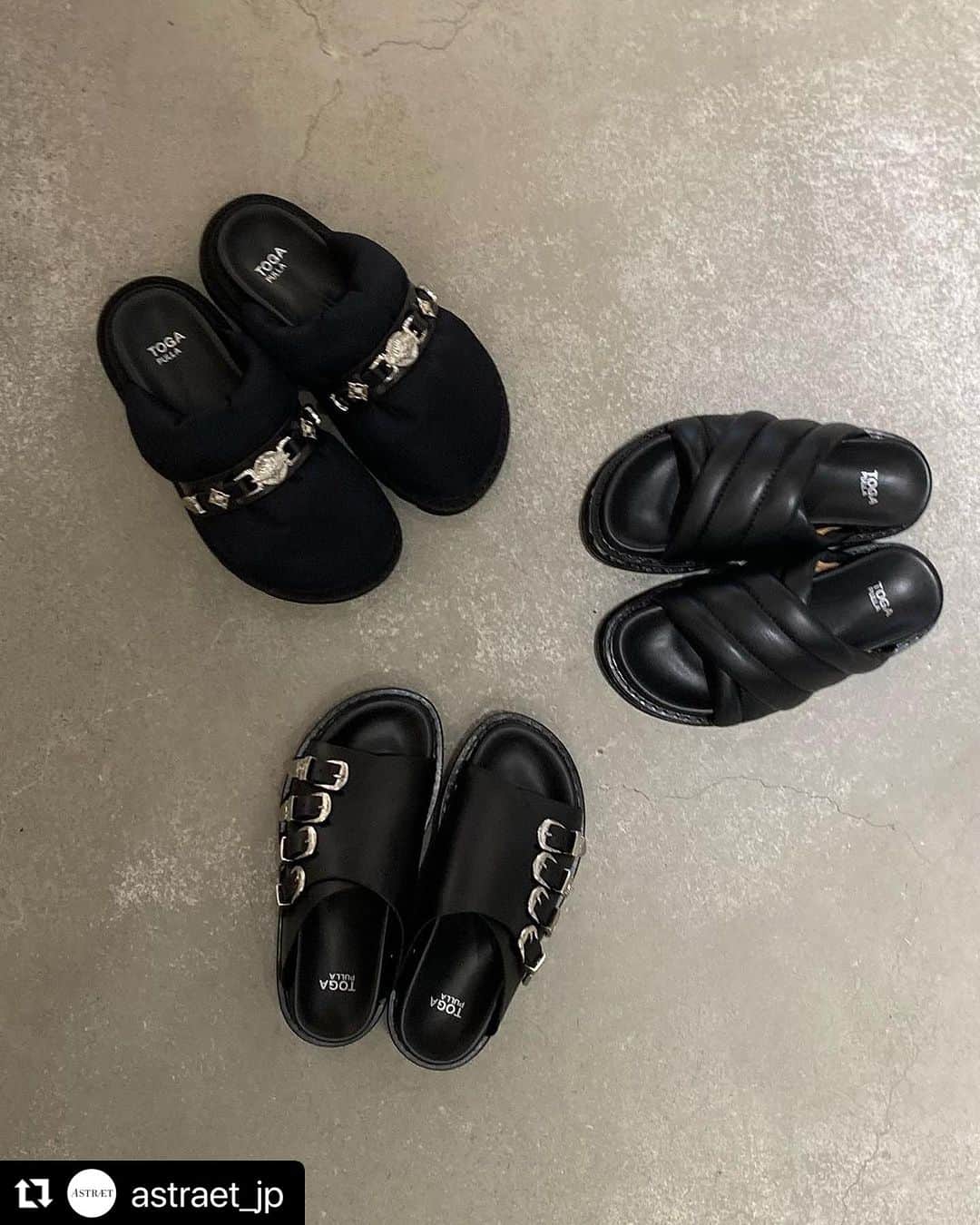 TOGAのインスタグラム：「Repost from @astraet_jp   AW23 TOGA PULLA & TOGA VIRILIS SHOES available at TOGA STORES & TOGA ONLINE STORE.  @togaarchives_online  https://store.toga.jp/  #togaarchives #togapulla #togavirilis」