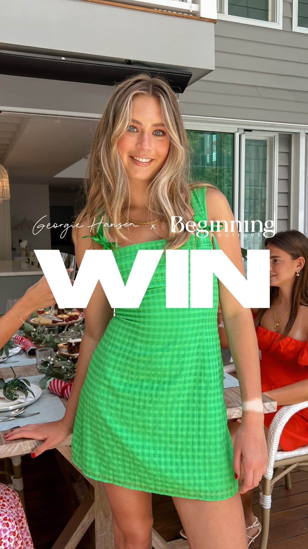 Beginning Boutiqueのインスタグラム：「WIN YOUR CHRISTMAS WARDROBE! 🎄✨⁠ ⁠ We are giving one lucky follower the chance to win the entire Georgie Hansen x Beginning Boutique Edit! ⁠ ⁠ HOW TO ENTER:⁠ ⁠ 🤍 Follow @beginningboutique & @georgiehansen__ on Instagram and TikTok ⁠ 🤍 Comment on this post as many times as you can! ⁠ ⁠ *T&Cs apply. Only open to followers from Australia, New Zealand and United States. Entries close Sunday, 3rd December, 11:59pm AEST. Winner will be chosen at random and contacted via Insta DM’s! Winner will only be contacted via this account! This is subject to availability. ⁠Replacement items available for pieces that are sold-out. ⁠ ⁠ This promotion is in no way sponsored, endorsed or administered by, or associated with, Instagram.」