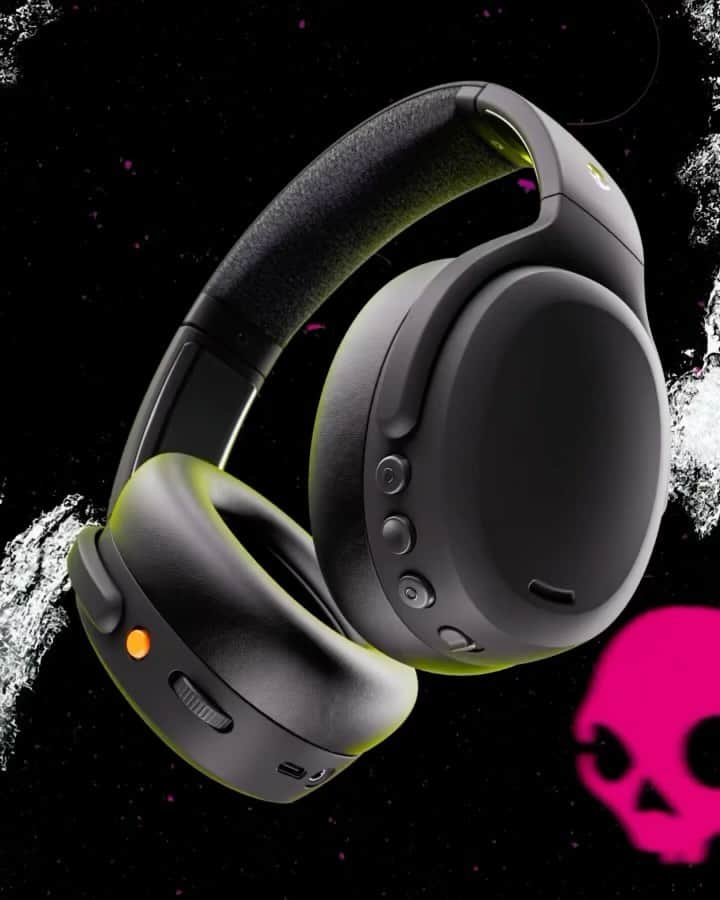 Skullcandy Japanのインスタグラム：「Black Friday Sale 残り3日💀🚨 最高サウンドをご褒美に✨  振動するヘッドホン 最上位モデル Crusher ANC 2✨ 完全ワイヤレスイヤホン最上位モデル ノイズキャセリング搭載 Rail ANC ✨  詳しくは公式サイトSkullcandy.jpにて！」