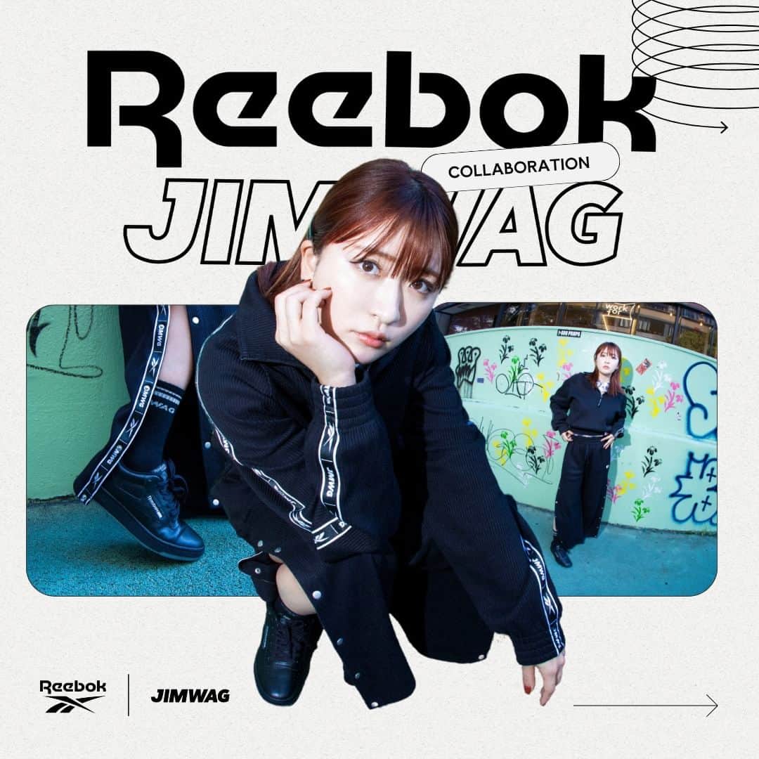 Reebok JPのインスタグラム：「Reebok × JIMWAG  絶大な人気を誇るマルチクリエイター「平成フラミンゴ」NICOがディレクターを務めるブランド、 「JIMWAG（ジムワッグ）」とのコラボレーションコレクションが登場！  ✓CLUB C WORKOUT  CLUB C（クラブシー）とWORKOUT（ワークアウト）のコンビネーションモデルとしてデザインされた”CLUB WORKOUT（クラブワークアウト）”。Reebokの定番フォントを使用した今回のコラボレーションオリジナルロゴを採用した今回のクラブワークアウトの特徴は、サイドのウィンドウラベルとタンの部分に大胆に配置、更にヒール部分にはJIMWAGのブランドロゴとReebokのロゴをあしらい、バックスタイルにもこだわりを。靴裏にはクリア素材を使用し、ロゴの配置にもこだわった一足です。  🔗https://reebok.jp/contents/jimwag_23aw  @___nicoichi___  @jimwag_official  #JIMWAG #ジムワッグ #ニコ #平成フラミンゴ」