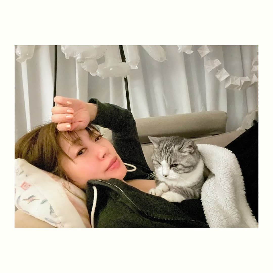坂本美雨さんのインスタグラム写真 - (坂本美雨Instagram)「真夜中のふたり  #cat #サバ美」11月30日 18時07分 - miu_sakamoto