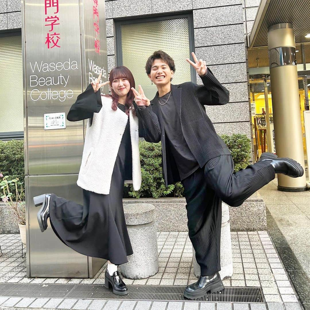 早稲田美容専門学校さんのインスタグラム写真 - (早稲田美容専門学校Instagram)「✨内定者速報✨ MINXに内定しました🌟おめでとうございます㊗️ 24A ミタムラ ユナ（左） 24A オギノ ソウイチロウ(右） #minx#有名店#ミンクス #ファッションスナップ#hommeplisse#isseymiyake #hommeplisseisseymiyake #zara #uniqlo #rili#grl#prada#ファッションコーデ #おしゃれさんと繋がりたい#美容学生コーデ#美容師コーデ  #fashion #美容学生#美容師さんと繋がりたい #美容学生と繋がりたい #美容学生図鑑#おしゃれ女子 #早稲美#早稲田美容専門学校」11月30日 18時25分 - wasedabiyo