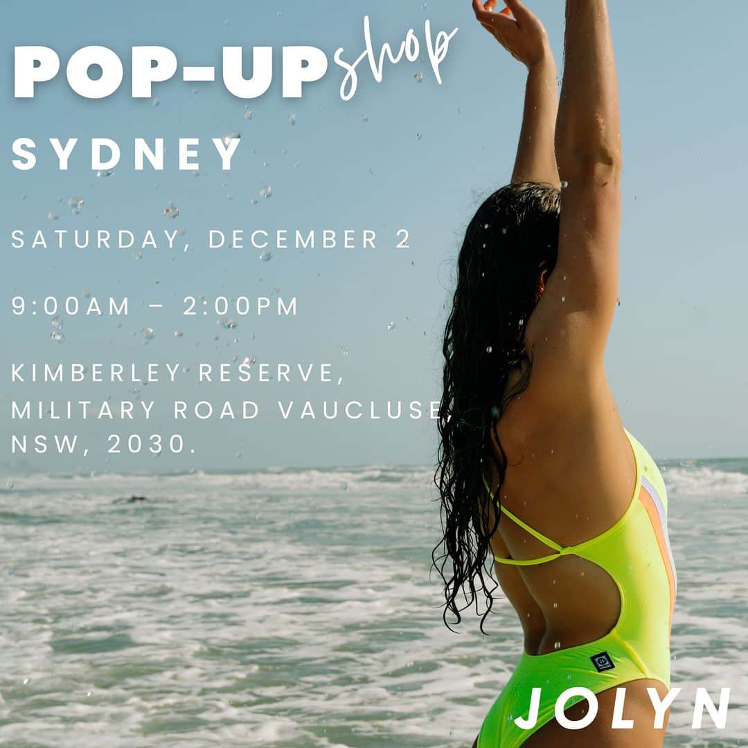 JOLYN Swimwearのインスタグラム：「SYDNEY! We're coming to you this weekend. Don't miss this opportunity to find your perfect JOLYN fit and get some Christmas shopping done!   PLUS all purchases on the day will go in the draw to win a $200 JOLYN Voucher 💙 See you there!   xoxo」