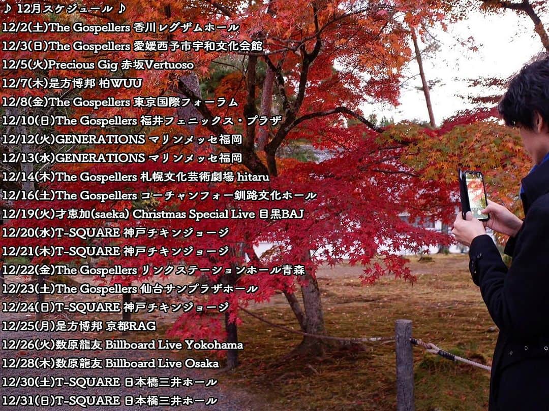 坂東慧さんのインスタグラム写真 - (坂東慧Instagram)「12月スケジュールアップしました🍁 https://ameblo.jp/bandohsatoshi/」11月30日 11時55分 - bandohsatoshi