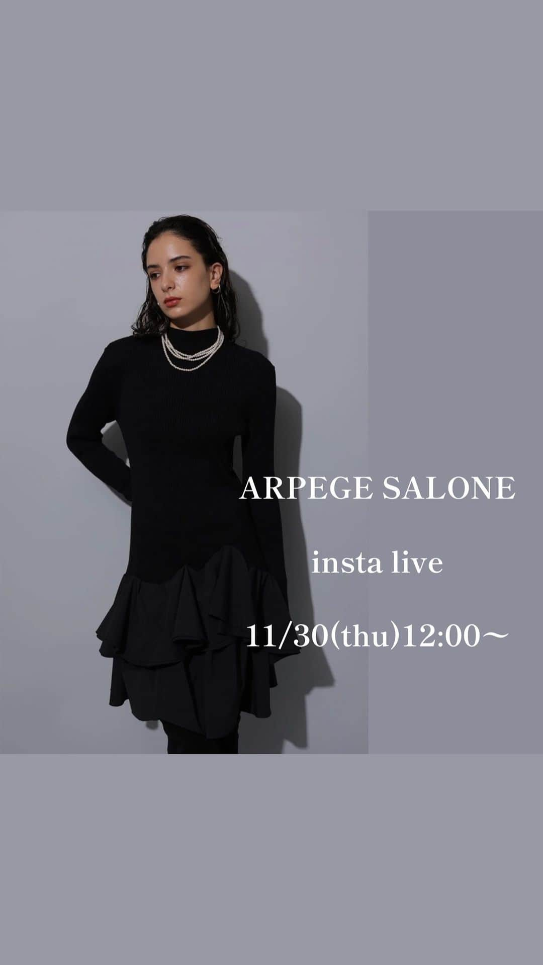 Arpege storyのインスタグラム：「ARPEGE SALONE新宿マルイ本館店では、  併設されたLIVEスタジオより  毎日 LIVE配信中✨  Apuweiser-riche JUSGLITTTY Rirandture Mystrada CADUNÉ Arpege story Original  全6ブランドを取り扱っております。  ※こちらのIGTVはフィード投稿から削除する場合がございます。   ARPEGE SALONE  insta live vol.116  ■本日のご紹介アイテム■ Arpege Story Originalの12/1発売商品をご紹介しました😊  WEB ALBUM │【公式通販】Arpege story（アルページュストーリー）  staff:suzuna 149㎝/sawa 156㎝/mirei 161㎝  SALONE LINE:@137guyms LINE でのお問い合わせお待ちしております😊  -------------------------- SHOP NEWS   ☑︎Arpege story会員様  10%OFF開催 12/1(金)〜12/4(月)  ☑︎ノベルティフェア 12/1(金)〜12/7(木) 税込¥27,500以上お買いがけの方に先着で 5ブランドから選べるノベルティをプレゼント🎵 ※無くなり次第終了  お取り置きも承っております✨  ☑︎カラー診断 12月の開催日が決定致しました✨  12/10(日)、12/20(水)  ご予約お待ちしております！  ARPEGE SALONE 新宿マルイ本館店  ☎︎03-3356-2315 LINE:@137guyms INSTA:@arpege_salone_official  -------------------------- #arpegestory  #apuweiserriche  #jusglitty #rirandture #mystrada #cadune #arpegestoryoriginal #instalive  #インスタライブ　 #新宿マルイ」