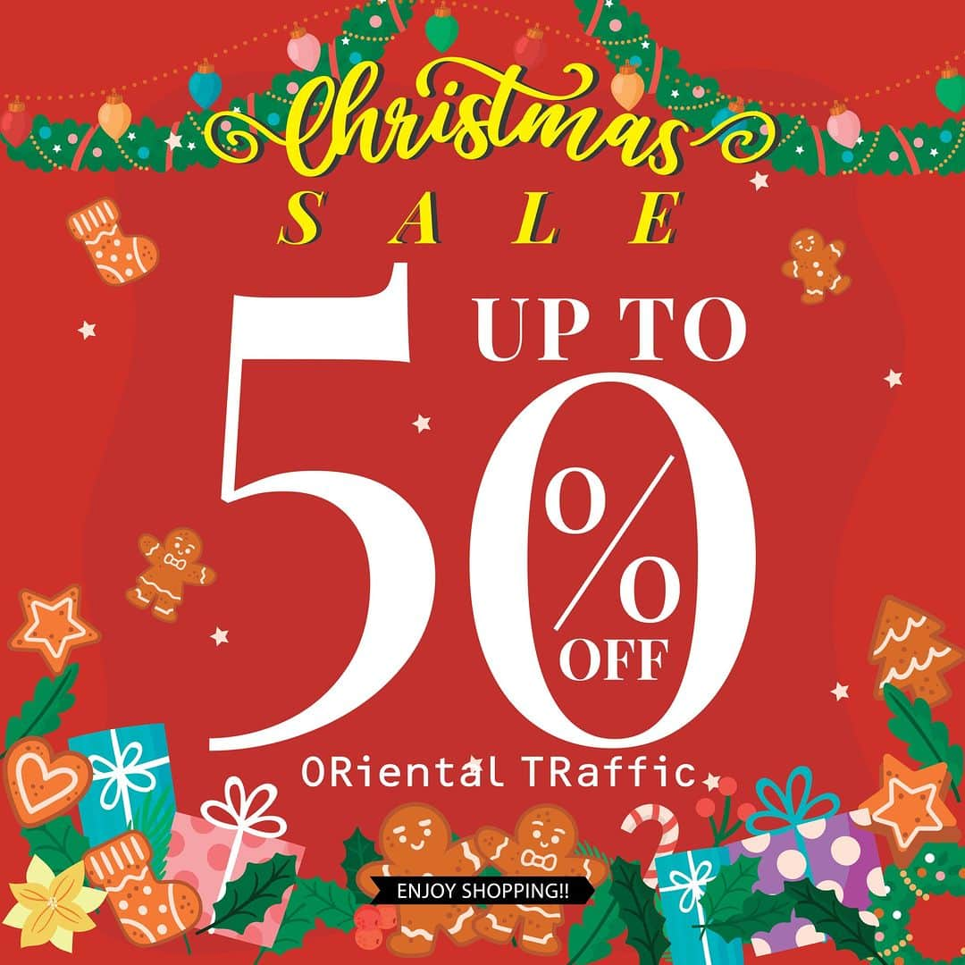 ORiental TRaffic HKのインスタグラム：「【Christmas Sale❄️精選鞋款低至50% OFF!!】 ORiental TRaffic Christmas Sale 🎅今日起正式開始!🥳 精選鞋款低至半價!  由即日起，於門店或網店購買正價鞋款2件或以上即享9折優惠🤩，快啲把握機會，將帶佢哋帶翻屋企啦😍！！  ➡️優惠款式: https://www.orientaltraffic.com.hk/on_sales ➡️門市地址: https://www.orientaltraffic.com.hk/en/stores *更多優惠鞋款未能盡錄，請親臨門市盡情選購🛍 *更多詳情，請向店員查詢。 *如有任何爭議，ORiental TRaffic將保留最終決定權。  #ORientalTRaffic #christmassale #23AW #減價 #秋季鞋款 #冬季鞋款 #秋冬新品 #日本品牌」