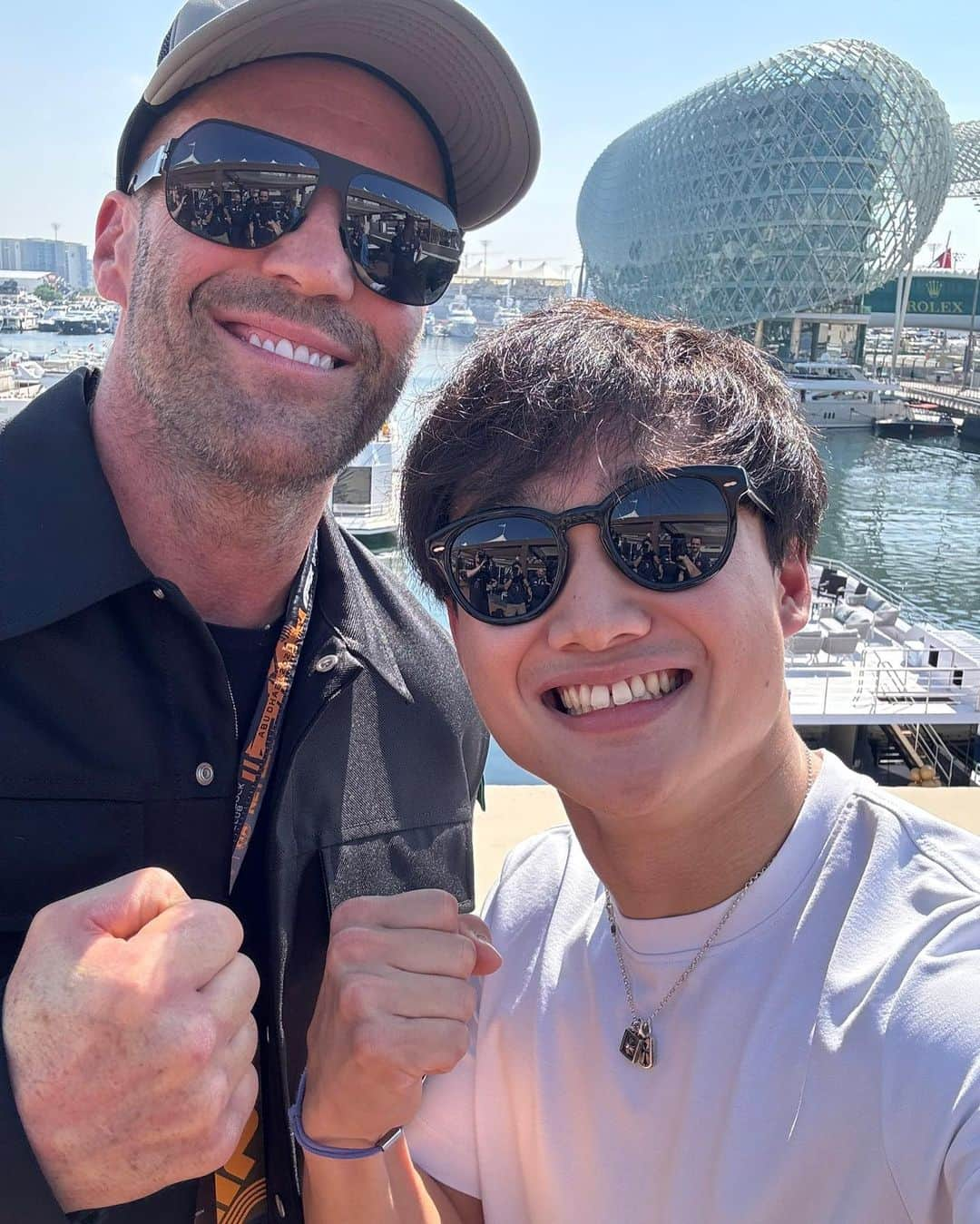 角田裕毅のインスタグラム：「Best. Day. Ever. @jasonstatham」