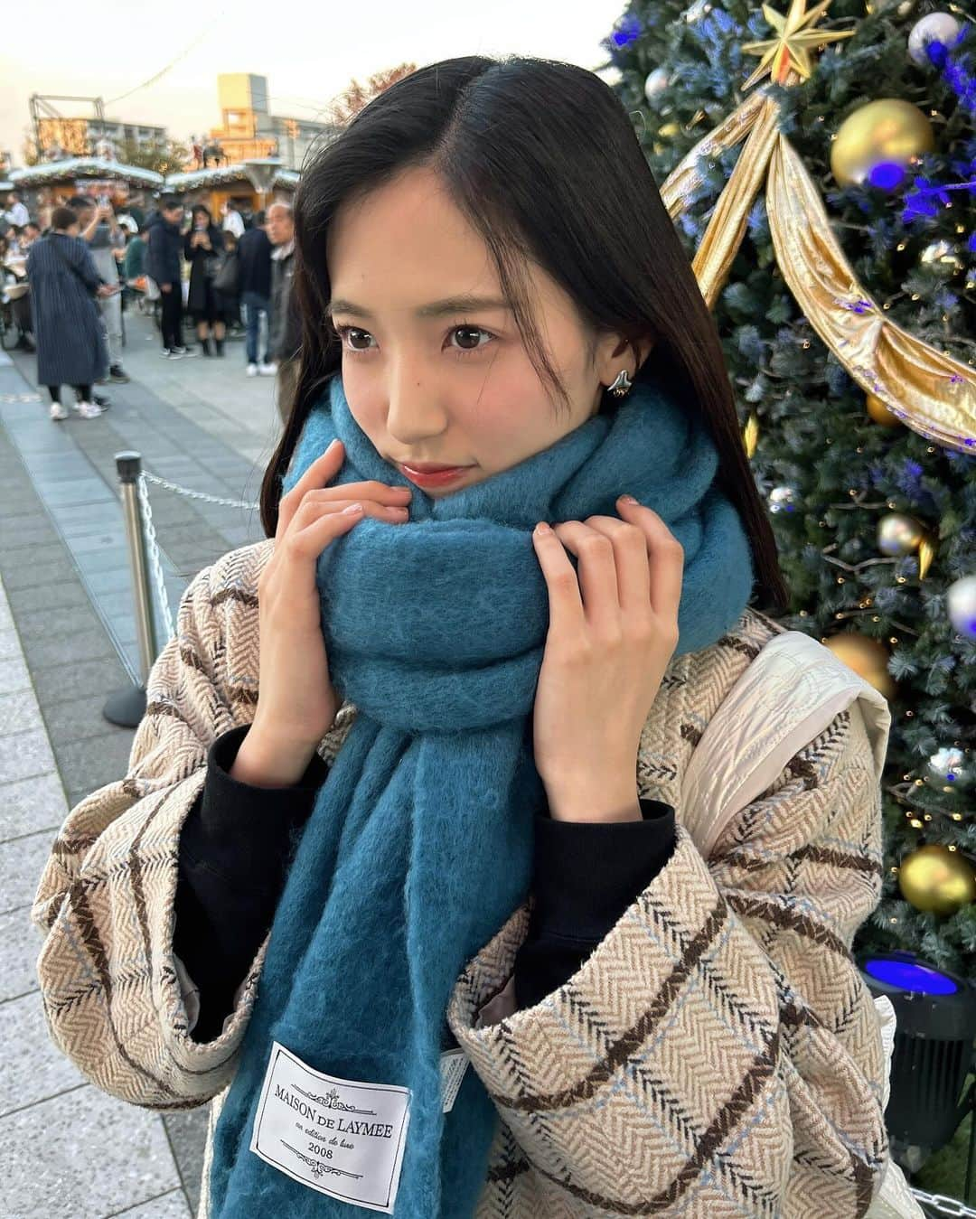 下尾みうさんのインスタグラム写真 - (下尾みうInstagram)「寒くなって来たね❄️  ドボンお疲れ様でした‼️  #マフラー　#押上　#クリスマスマーケット #冬コーデ」11月30日 14時14分 - miumiu1343