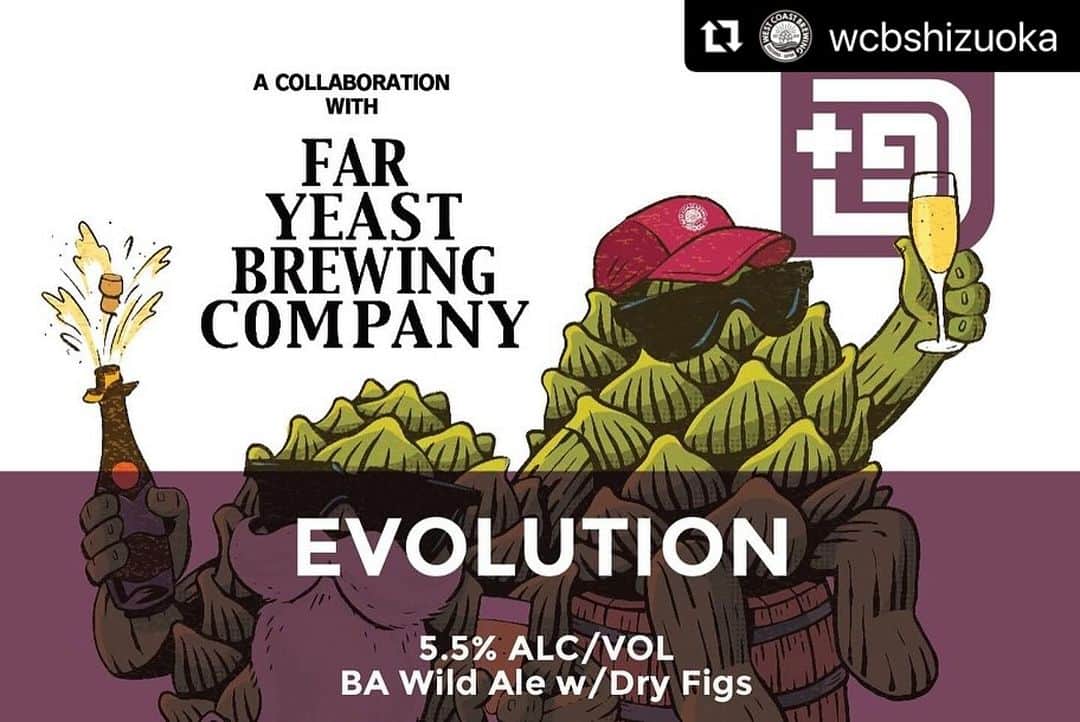 FAR YEAST BREWINGさんのインスタグラム写真 - (FAR YEAST BREWINGInstagram)「〈WCB 𝗚𝗠𝗧+𝟵 × Off Trail〉  𝗚𝗠𝗧+𝟵 では初となるコラボレーションプロダクトとなる『Evolution』が、WCBさんより販売開始しています。  ▼詳細は下記より！  #Repost @wcbshizuoka ・・・ 【 𝗡𝗲𝘄 𝗥𝗲𝗹𝗲𝗮𝘀𝗲 】  『𝗚𝗠𝗧+𝟵』第7弾のリリースが決定！ ブランド初となるコラボレーションを「Far Yeast Brewing」の『Off Trail』 @offtrail_beer チームと一緒に。 いちじくを使用したBA Wild Aleが完成しました。さらに地元静岡産の桃を使ったBA Sourの2ndバッチもカムバック。ホリデーシーズンを彩る2液種は、自分へのご褒美や大切な人に贈るギフトにも最適。年末のお楽しみにどうぞ。  🥂Evolution  BA Wild Ale / 5.5% ABV 【エボリューション】 750mL 「𝗚𝗠𝗧+𝟵」 ×「Off Trail」 @offtrail_beer Collaboration!! 静岡のWCBで共に木樽をサンプリングし、選定したワイン樽(赤・白)にて約29～30か月熟成。いくつかのブレンドしたビールから選抜されたものに、副原料としていちじくを投入。浜松市「長坂養蜂場」のはちみつを二次発酵用の糖類として使用しました。  🍑Happy Ending -2023- BA Sour / 5.5% ABV 【ハッピー・エンディング】 750mL ワイン樽(赤・白)にて約24か月熟成に加え、今回は瓶内二次発酵を3か月。浜松市「長坂養蜂場」のはちみつを二次発酵用の糖類として、静岡市・広野産の桃を副原料として使用。 Label artwork by D-Takiguchi  ━━━━━━━━━━━━━━━━━━━━ ⚡️ご購入方法について⚡️  ①WCB公式ECサイト ⚠️あす11/28(火)12時より発売⚠️ https://shop-wcb.com/ ✔️公式ECでは同銘柄2本SetとMix Setでの販売 ✔️購入制限はありません ✔️11/29(水)より順次発送開始  ②WCB直営店 ✔️各店舗で下記日程にて750mL瓶を発売！ @wcb_thevilla →11/25(土)～ @twelve_shizuoka @wcb_container →11/29(水)～ @wcb_hamamatsu →11/30(木)～ @wcb_shinsaibashi @wcb_umeda →11/28(火)～ ✔️WCB用宗タップルーム ( @wcb_thevilla )店頭でのみ 　本日11/27(月)より樽生での有料試飲(グラス提供)も承っています ✔️商品はいずれも数量限定、無くなり次第終了  ③全国のWCB取扱店 ✔️11/28(火)以降、順次販売開始 ※店舗により変動あり ✔️取扱店については以下のハッシュタグで確認を 　#wcbshizuoka #westcoastbrewing 　#ウエストコーストブルーイング ━━━━━━━━━━━━━━━━━━━━ ⚠️20歳未満の方の飲酒は法律で禁止されています ⚠️妊娠中や授乳期の飲酒は胎児・乳児の発育に影響を与えるおそれがあります」11月30日 14時29分 - faryeastbrewing