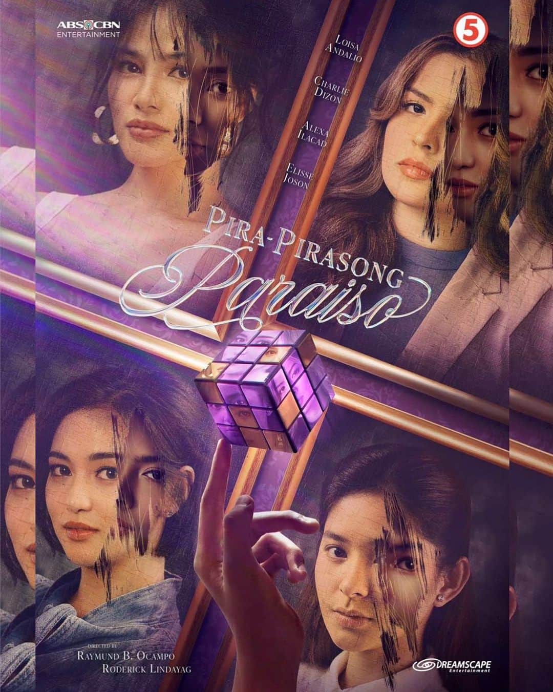 Alexa Ilacadのインスタグラム：「Panibagong papel, panibagong piyesa,  may bagong makikisulat sa istorya... Damhin ang damdamin at sumubaybay sa pag-usbong ng pag-ibig 🎲 Abangan ang pagbubukas ng bagong kabanata ng #PiraPirasongParaiso! 💜 @dreamscapeph   Poster by: @justinbhb 👏🏻」