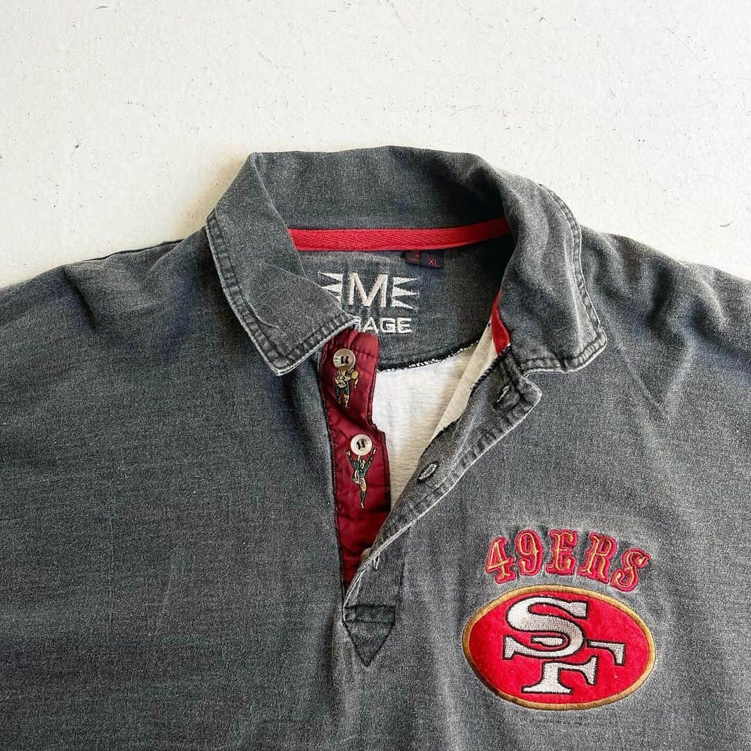 DROP...vintage select shopさんのインスタグラム写真 - (DROP...vintage select shopInstagram)「1990s MIRAGE NFL San Francisco 49ers Black L/S Polo shirts 【XL】」11月30日 15時11分 - tokyo_drop