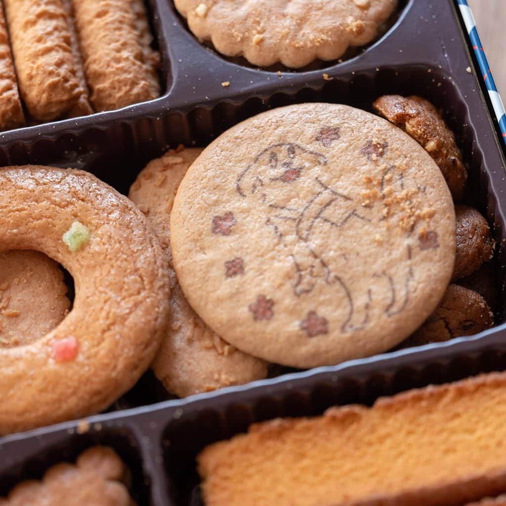 武井義明のインスタグラム：「仕事で撮ったクッキー、カワイイ。「ほぼ日」の「マリーな部屋」です。アレルギーで食べられないけど。」