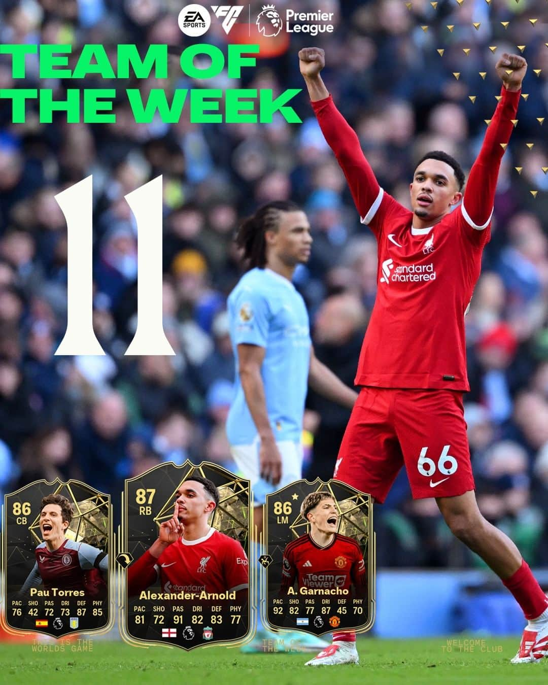 プレミアリーグのインスタグラム：「Representing the Premier League in @easportsfc's #TOTW... 🔥   #FC24 x #PL」