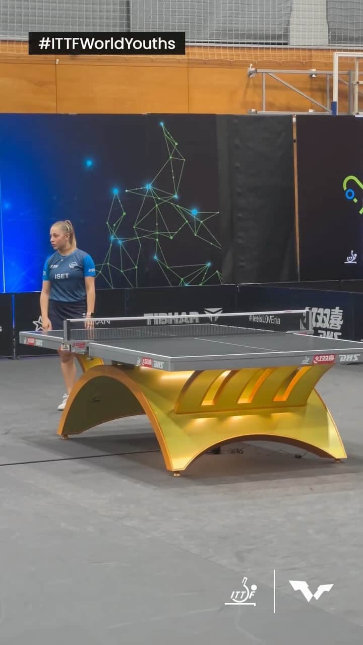 ITTF Worldのインスタグラム：「Relief & Heartbreak in this scintillating #ITTFWorldYouths match between Sally Moyland and Nicole Arlia 😮‍💨💔」