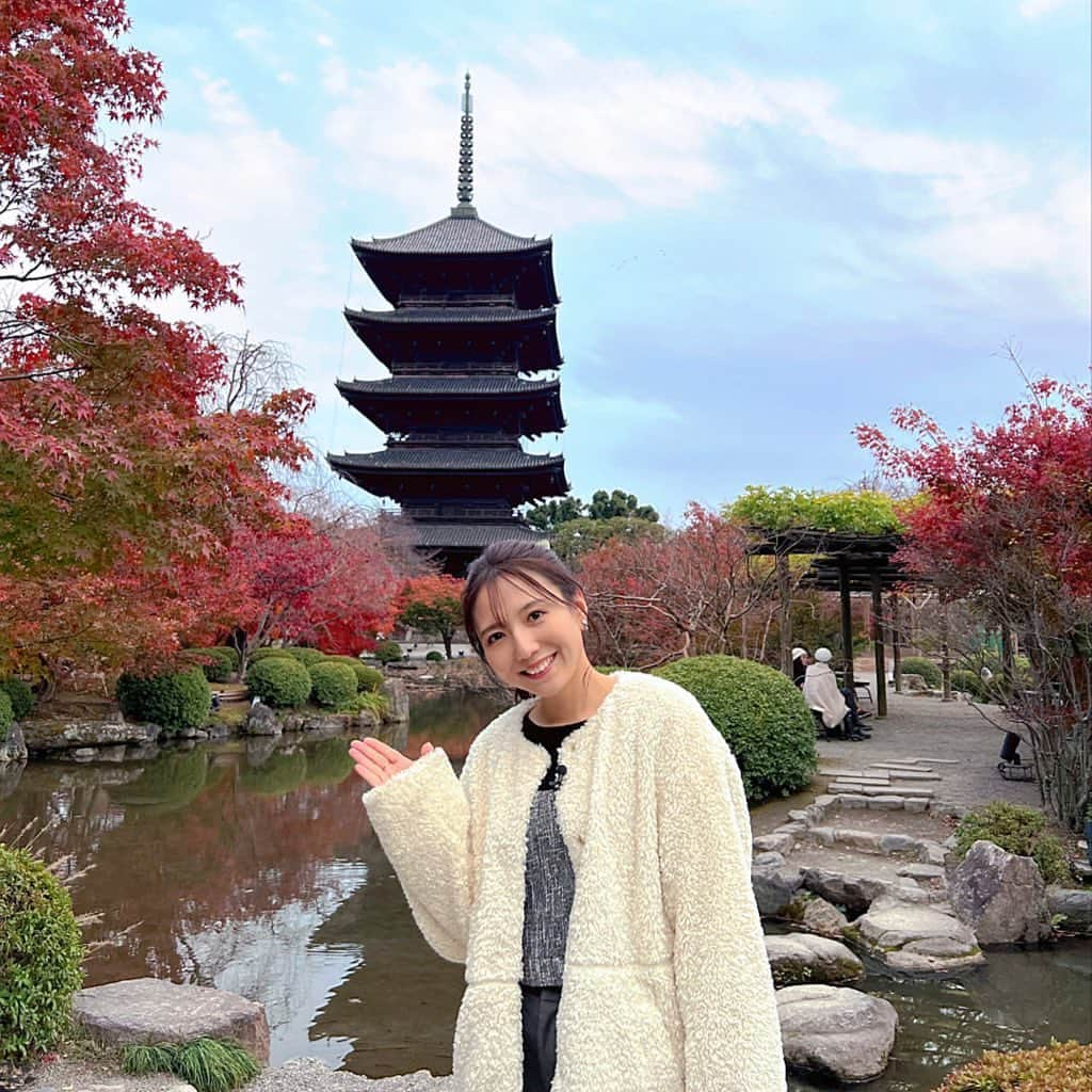 森遥香のインスタグラム：「. 2日間京都ロケでした🍁 お天気にも恵まれて最高だったなぁ . . #京都#京都観光#歴女#史跡巡り#歴女旅 #写真は放送日とともに後日 . .」