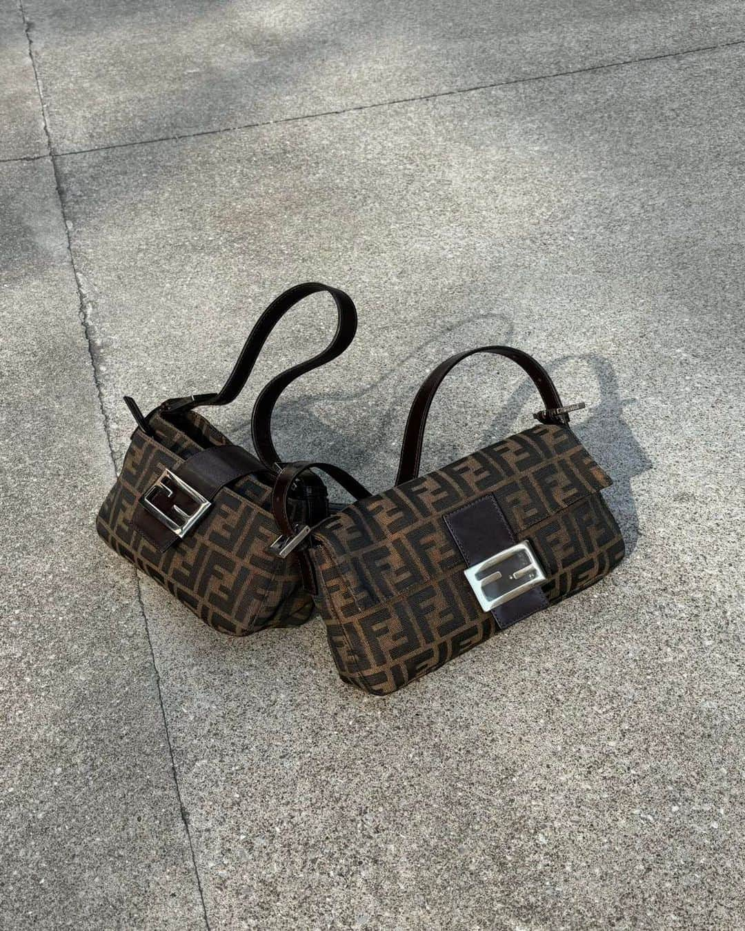 Ｈedyのインスタグラム：「. ［Left］ FENDI ズッカ柄ワンショルダーバッグ 品番:A23110119F  ［Right］ FENDI ズッカ柄マンマバケット 品番:H23110068F  ※2点共WEB掲載予定  @hedy_daikanyama @hedy_osaka_ @hedy_worldwide  #hedy #hedy_japan #vintageshop」